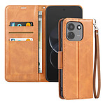 Étui Portefeuille pour Redmi Note 17 Pro Max Vintage avec Support et Dragonne Camel Étui Portefeuille pour Redmi Note 17 Pro Max Vintage avec Support et Dragonne Camel
