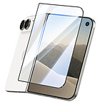 Verre Trempé Écran Externe pour iPhone Duo Anti-rayures 9H et Anti-traces Noir / Transparent