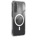Coque MagSafe pour Galaxy A27 à Coins Bumper et Caméra Surélevée Transparent