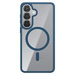Zanaé Coque MagSafe pour Galaxy S25 / S24 avec Contour Souple et Caméra Surélevée Bleu nuit