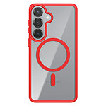 Zanaé Coque MagSafe pour Galaxy S25 / S24 avec Contour Souple et Caméra Surélevée Rouge Zanaé Coque MagSafe pour Galaxy S25 / S24 avec Contour Souple et Caméra Surélevée Rouge