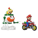 Super Mario Galaxy, le film - Pack 2 véhicules Hot Wheels Die-Cast 1/64 Mario & Bowser Jr.