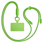 Zanaé Cordon Tour de Cou pour Smartphone Universel Ajustable avec Adaptateur Vert citron