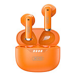 Xo Écouteurs Sans Fil TWS Bluetooth 5.4 avec Boîtier de Charge Étanche IPX4 Orange
