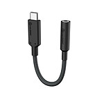 Alogic Adaptateur Audio Jack 3,5 mm pour Appareils USB-C avec Chipset DAC Noir