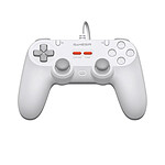 Manette de Jeu Filaire Universel Série Tegenaria Lite Effet Hall Anti-drift Blanc Manette de Jeu Filaire Universel Série Tegenaria Lite Effet Hall Anti-drift Blanc