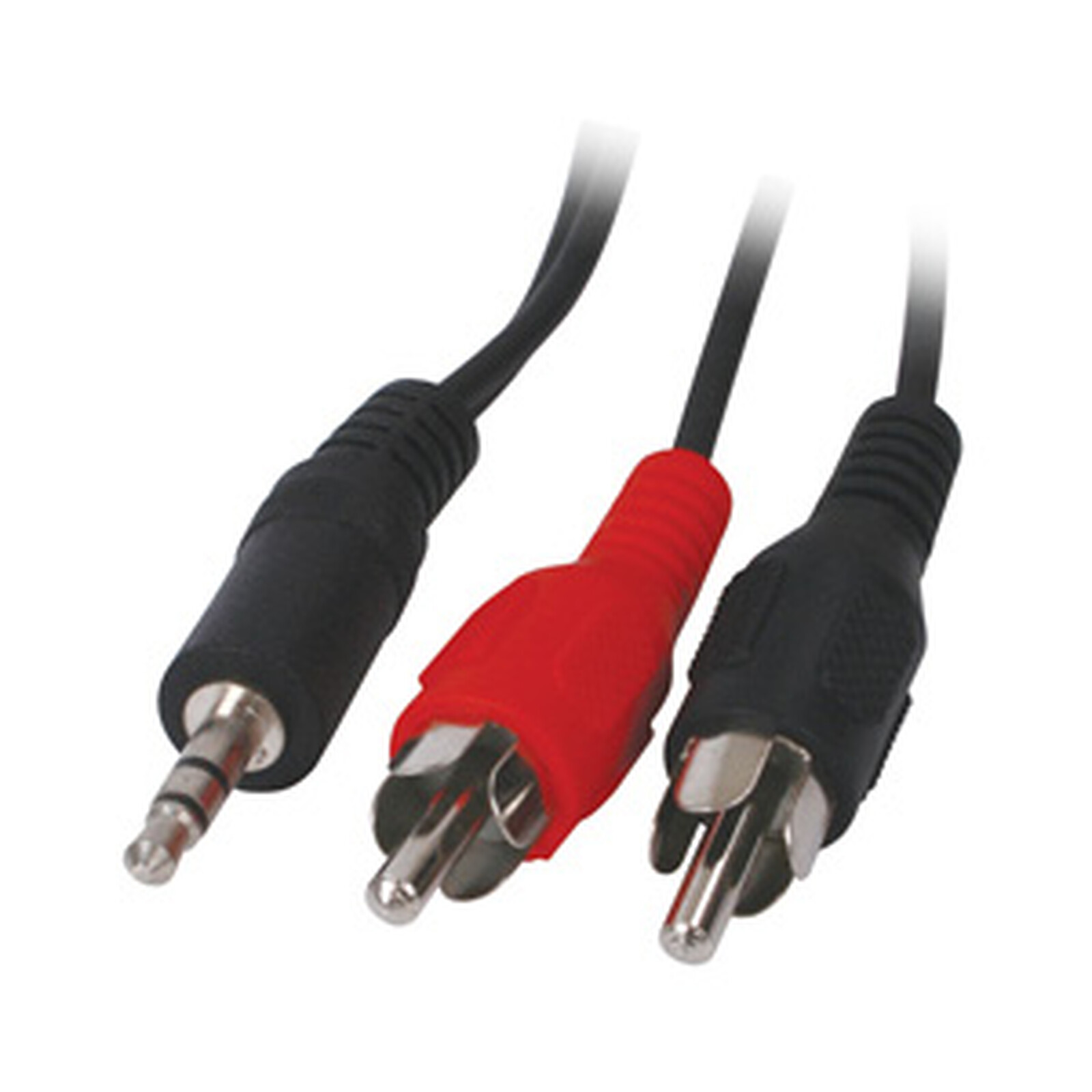 Cable de audio Jack 3,5 mm estéreo macho 2 RCA (3 metros) - Adaptador audio Genérica en