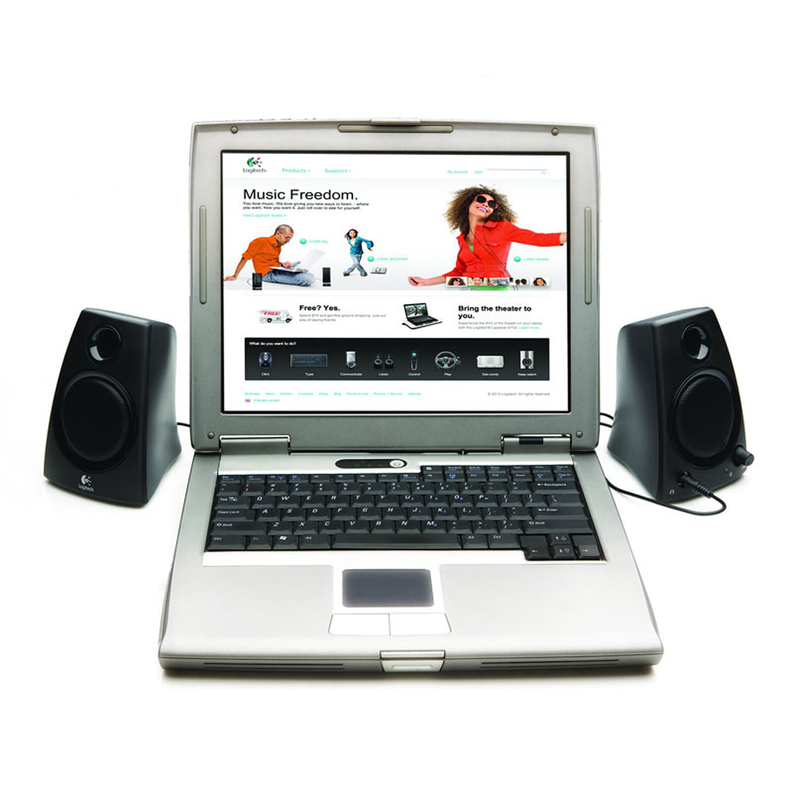 Logitech Multimedia Speakers Z200 (Blanc) - Enceinte PC - Garantie 3 ans  LDLC