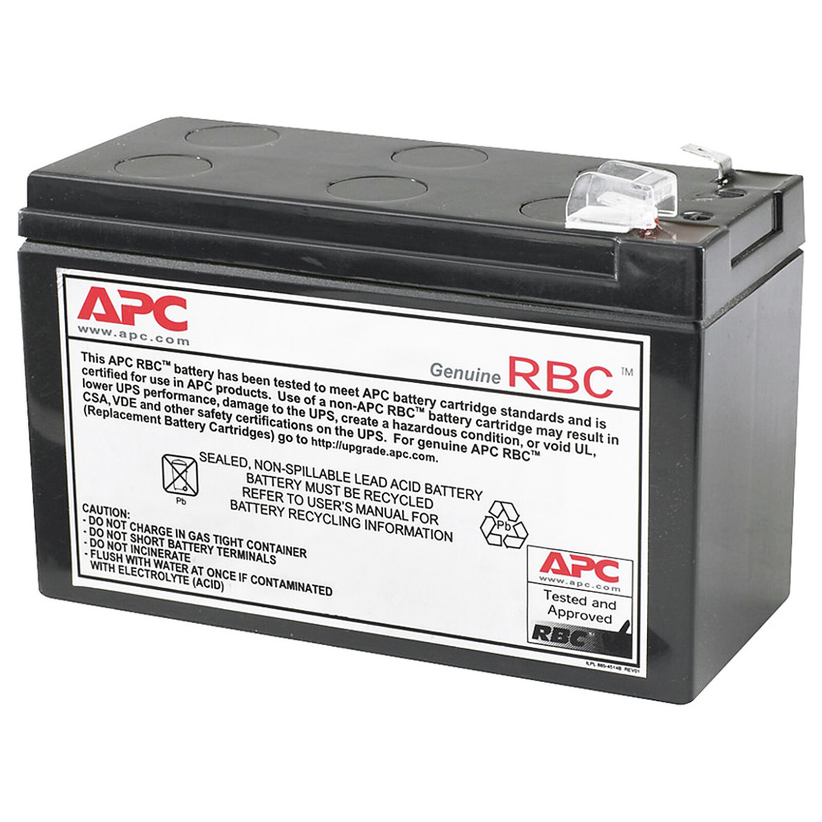 CSB Batterie au Plomb pour USV APC Back-UPS ES 400 12V Batterie au Plomb Lead-Acid 