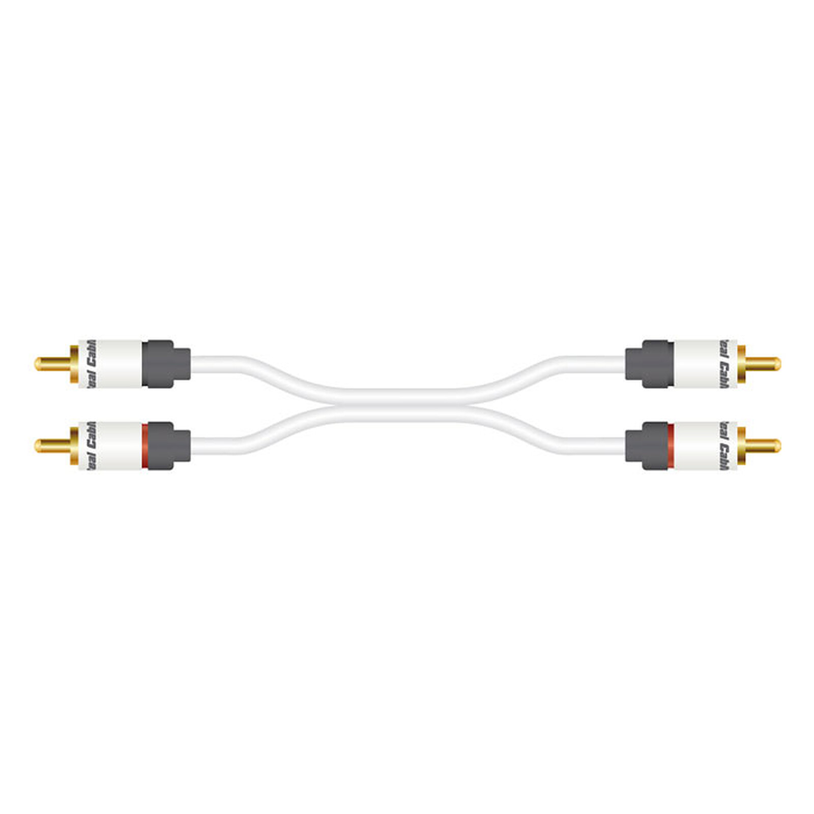 Real Cable 2RCA-1 1m - Câble audio RCA - Garantie 3 ans LDLC