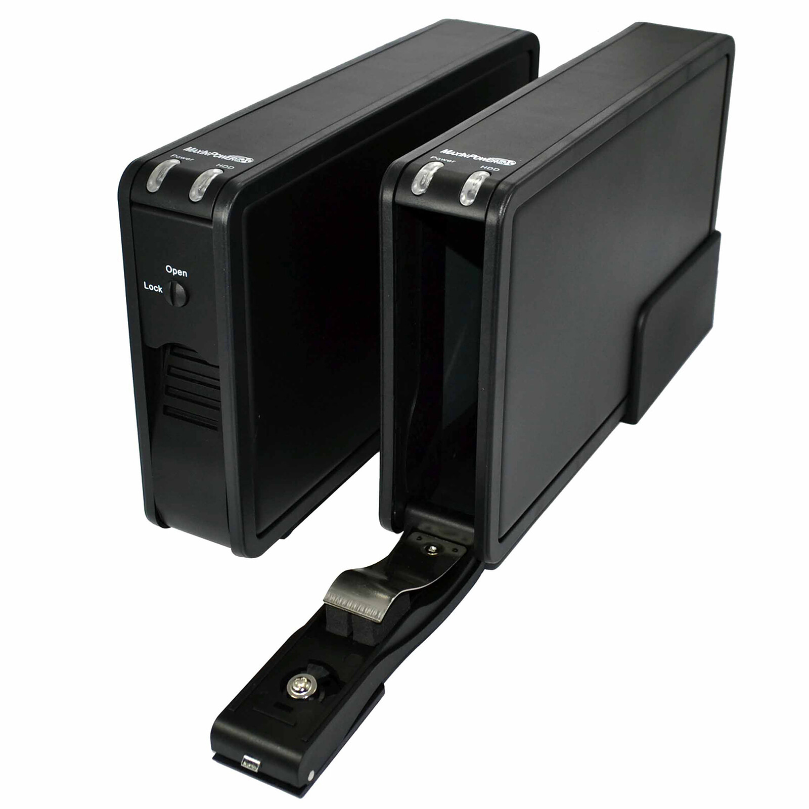Caja de disco duro negro Advance BX-3802STB