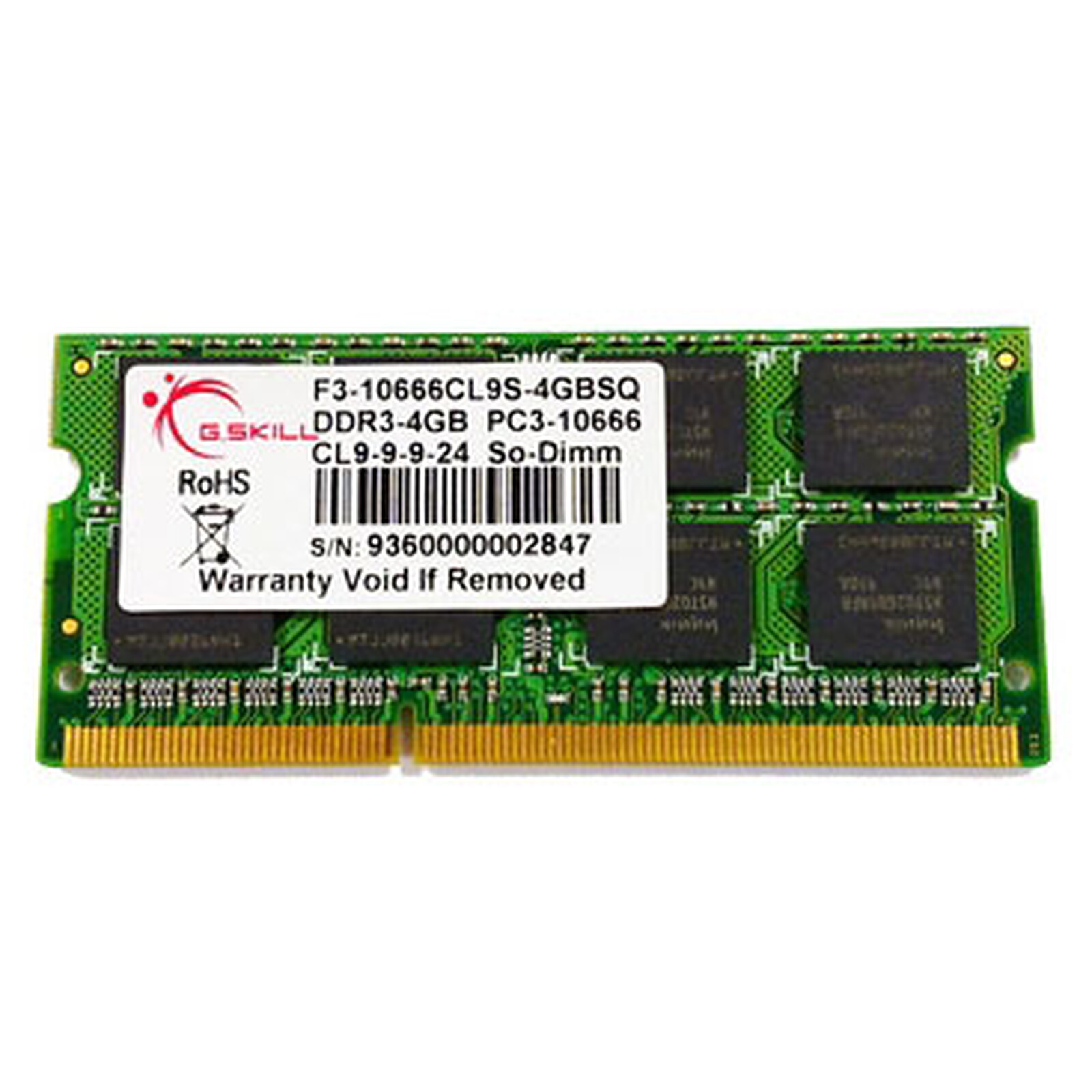 ▷ G.Skill 16GB DDR3-1600 module de mémoire 16 Go 2 x 8 Go 1600