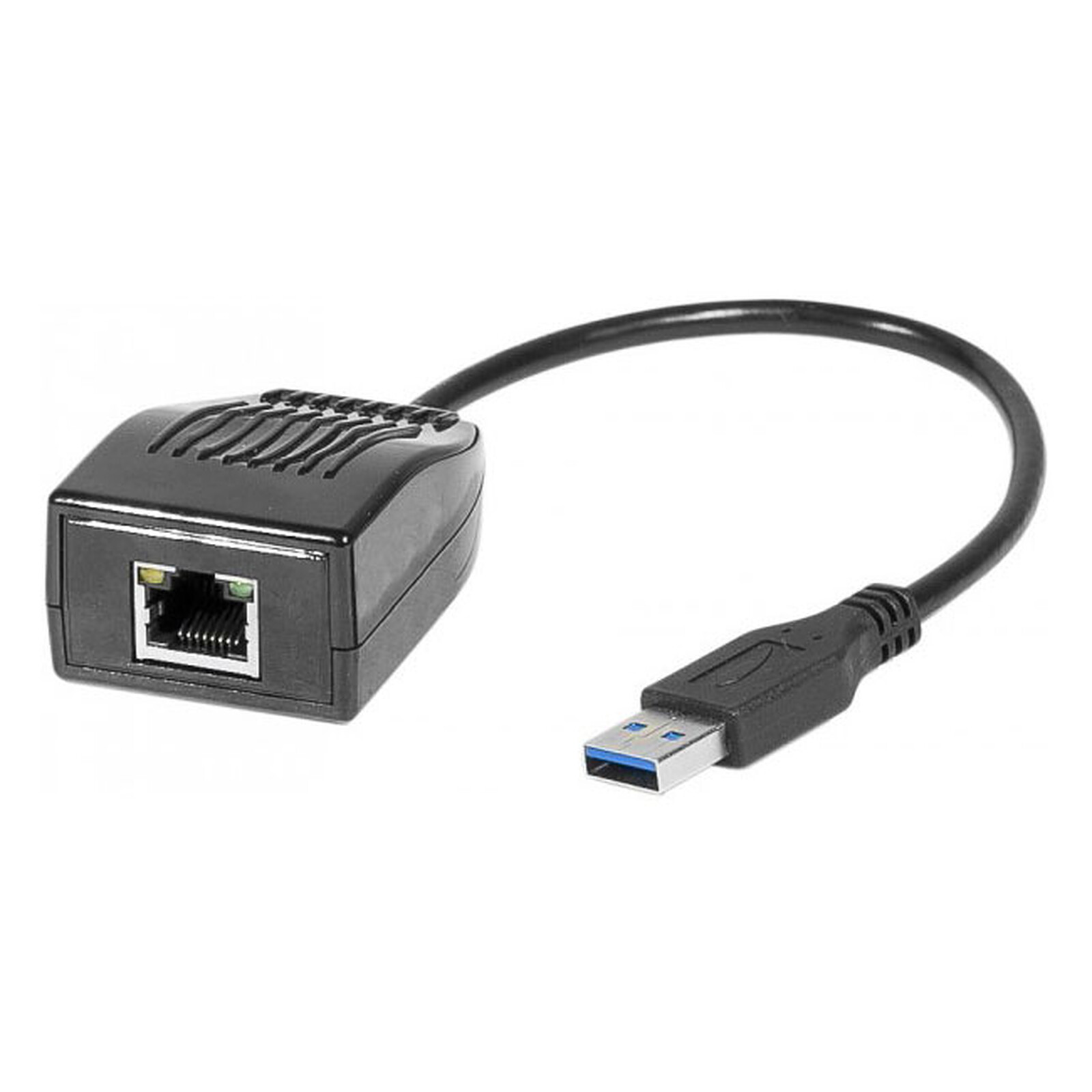 Basics Adaptateur 3 ports USB 3.0 avec port Ethernet gigabit RJ45 Blanc 