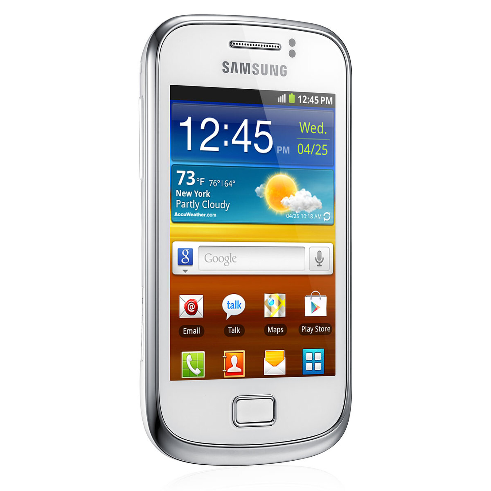  Samsung Galaxy Mini 2 GT S6500 Blanc Mobile smartphone 