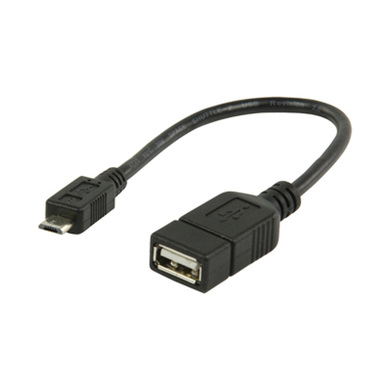 4x alta velocidad OTG adaptador cable Micro USB a USB a B para Smartphone Android schw 