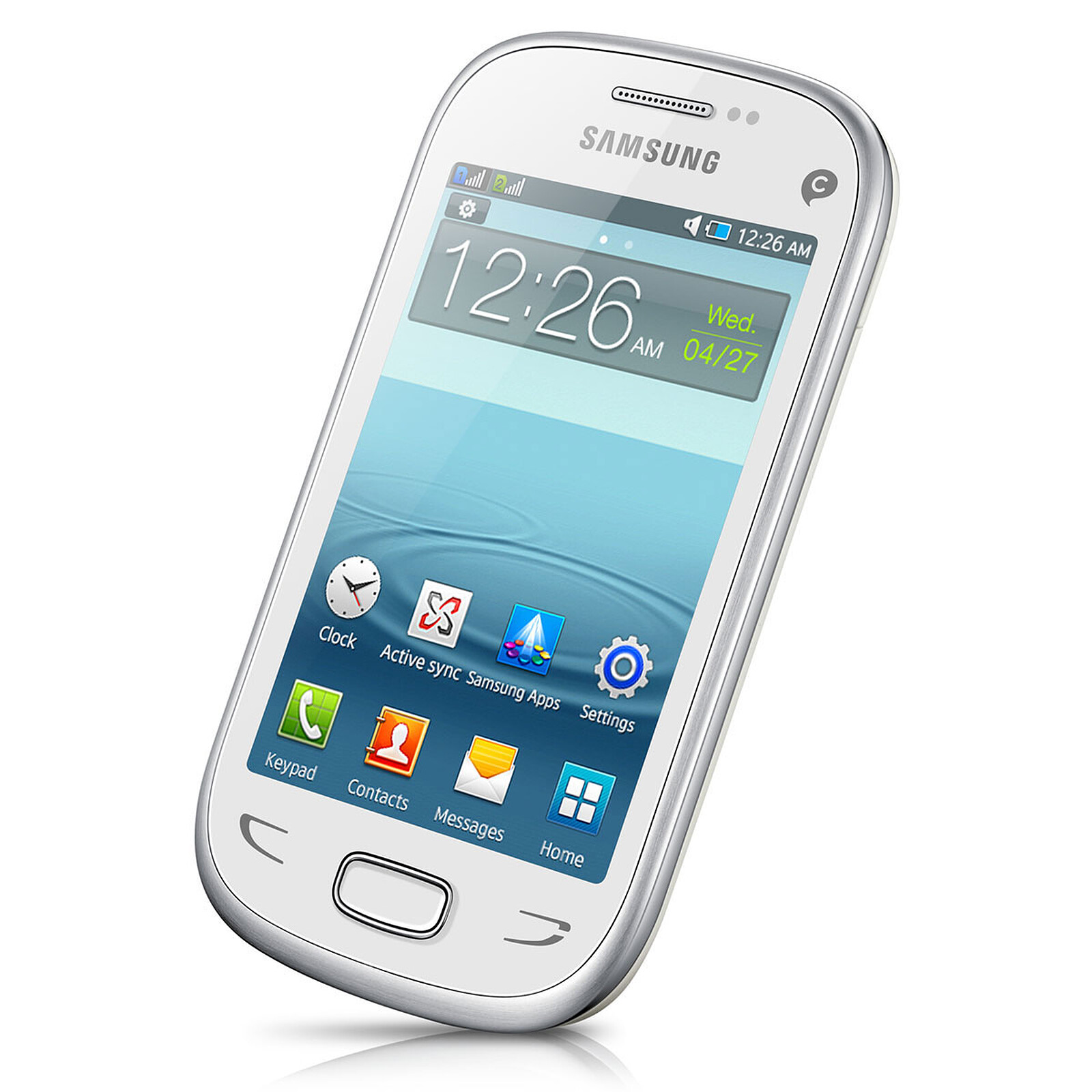  Samsung  Rex  90  GT S5292 Blanc Mobile smartphone 