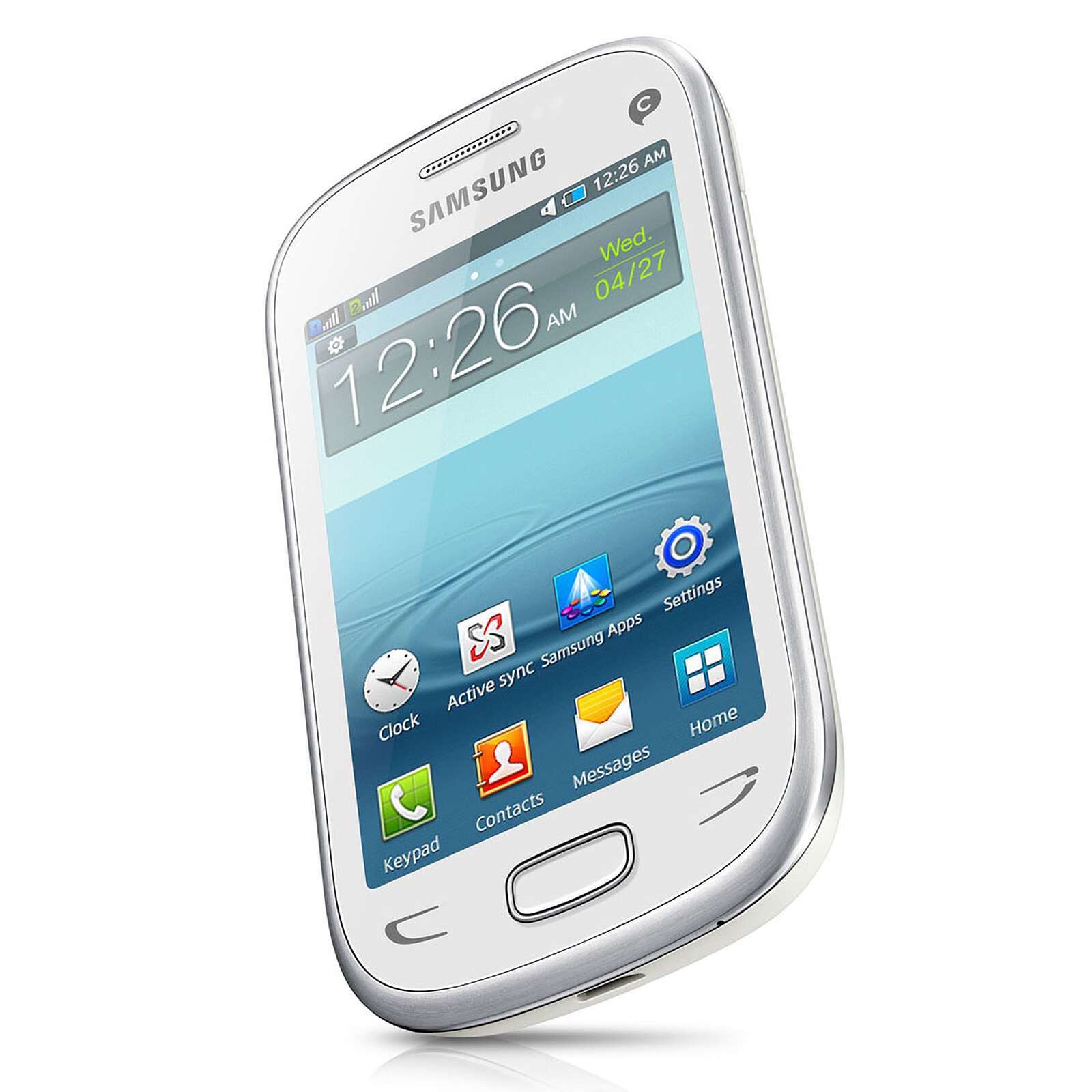  Samsung  Rex  90  GT S5292 Blanc Mobile smartphone 