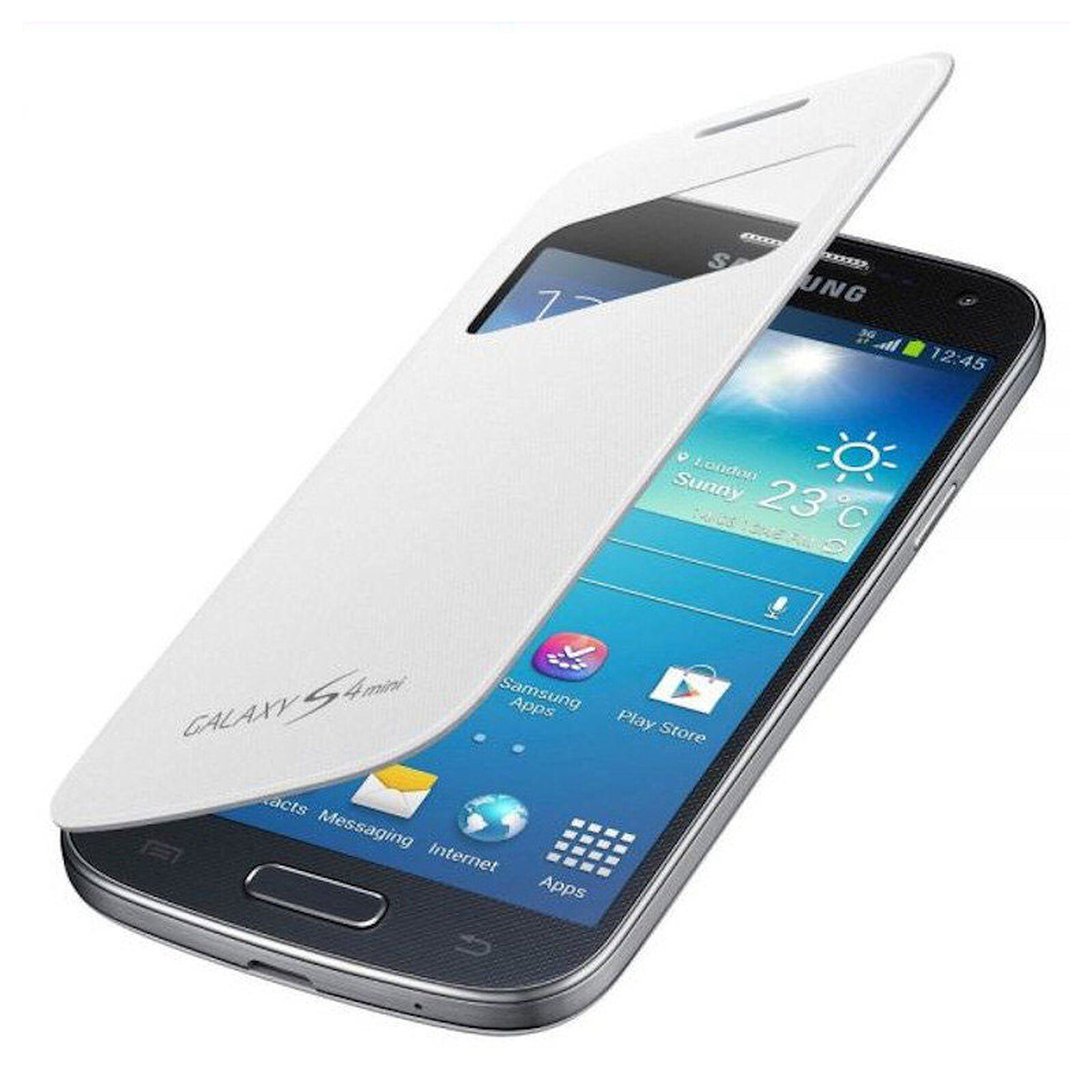 Samsung S-View Blanc pour Galaxy S4 Mini - Coque téléphone Samsung ...