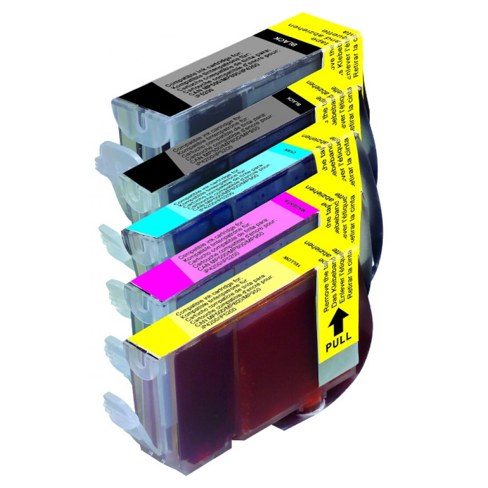Pack de 5 cartouches C-581XXL 2BK/C/M/Y - Cartouche imprimante - LDLC