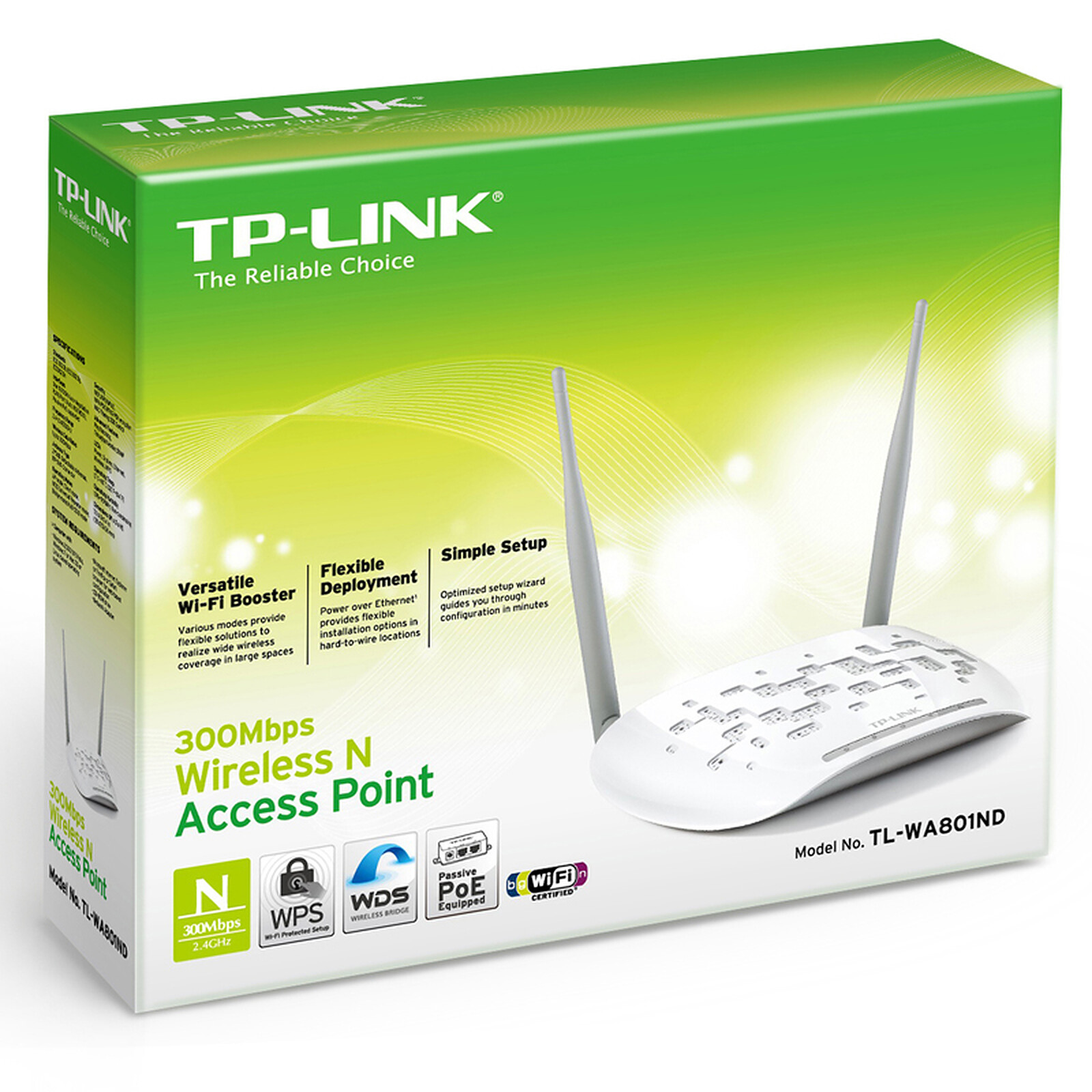 TP-LINK TL-WA801N - Point d'accès WiFi - LDLC