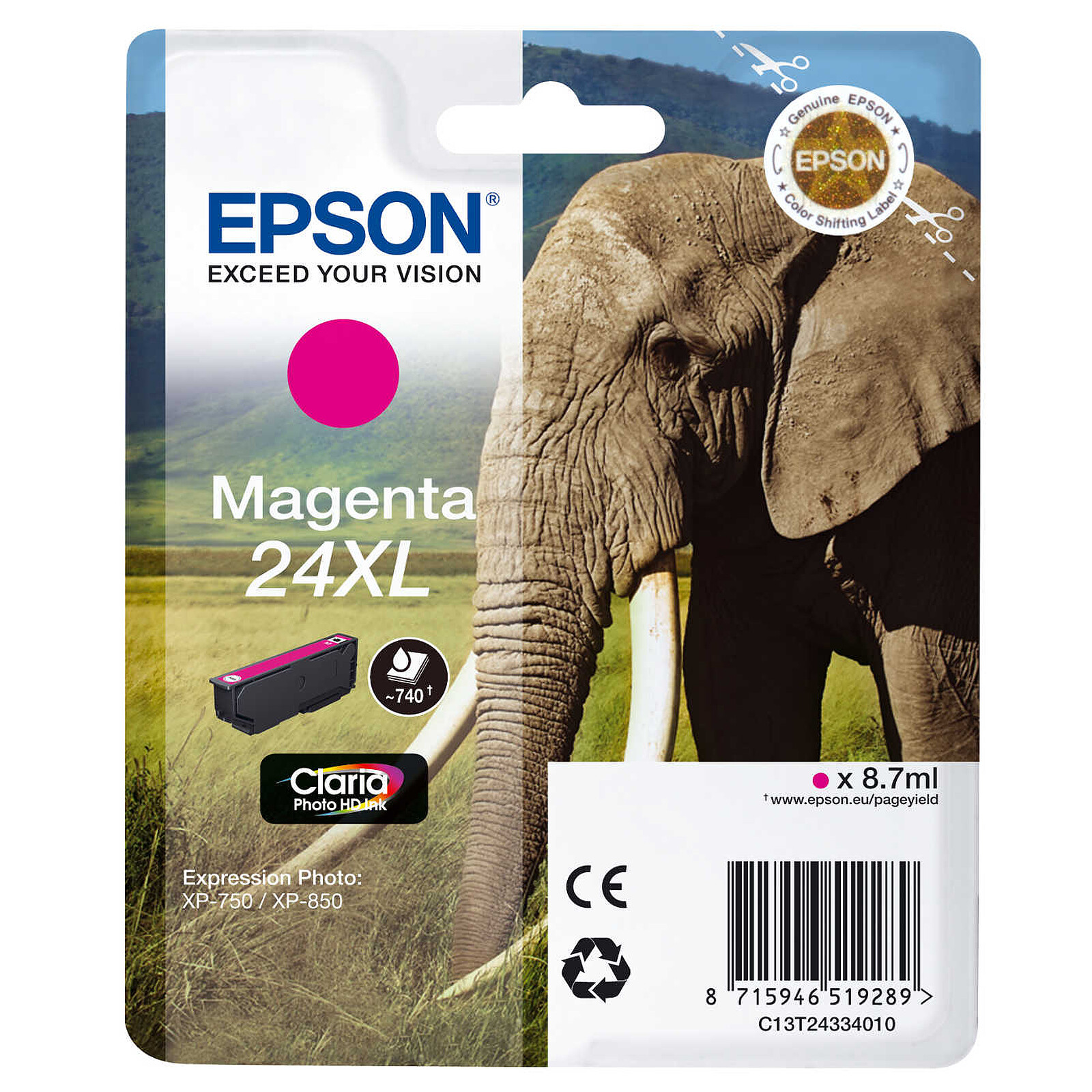 Epson Singlepack Lunettes 408 Magenta - Cartouche imprimante - LDLC