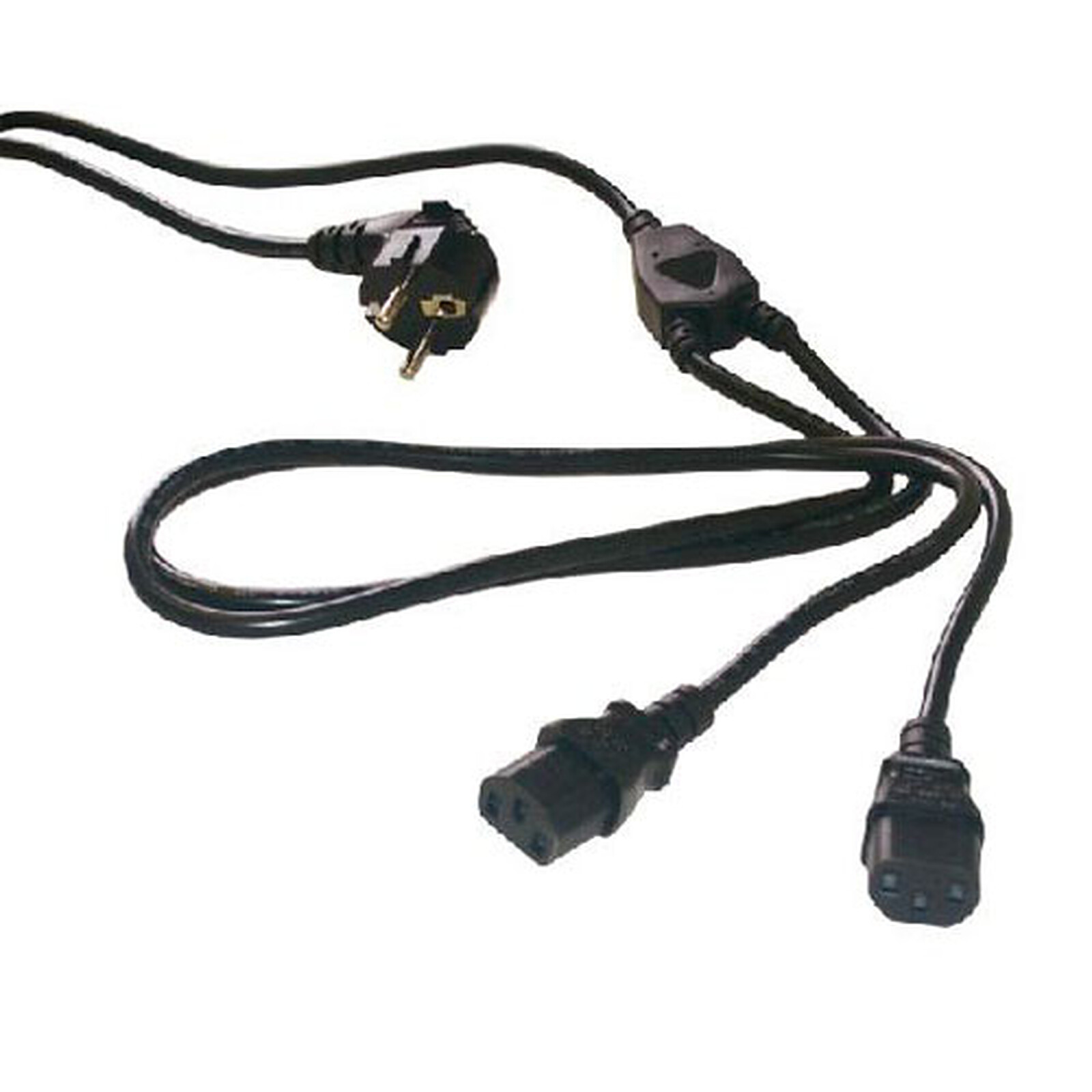 encima antecedentes caja registradora Doble cable de alimentación para PC/Monitor/Ondulador (3 m) - Cable sector  Genérica en LDLC