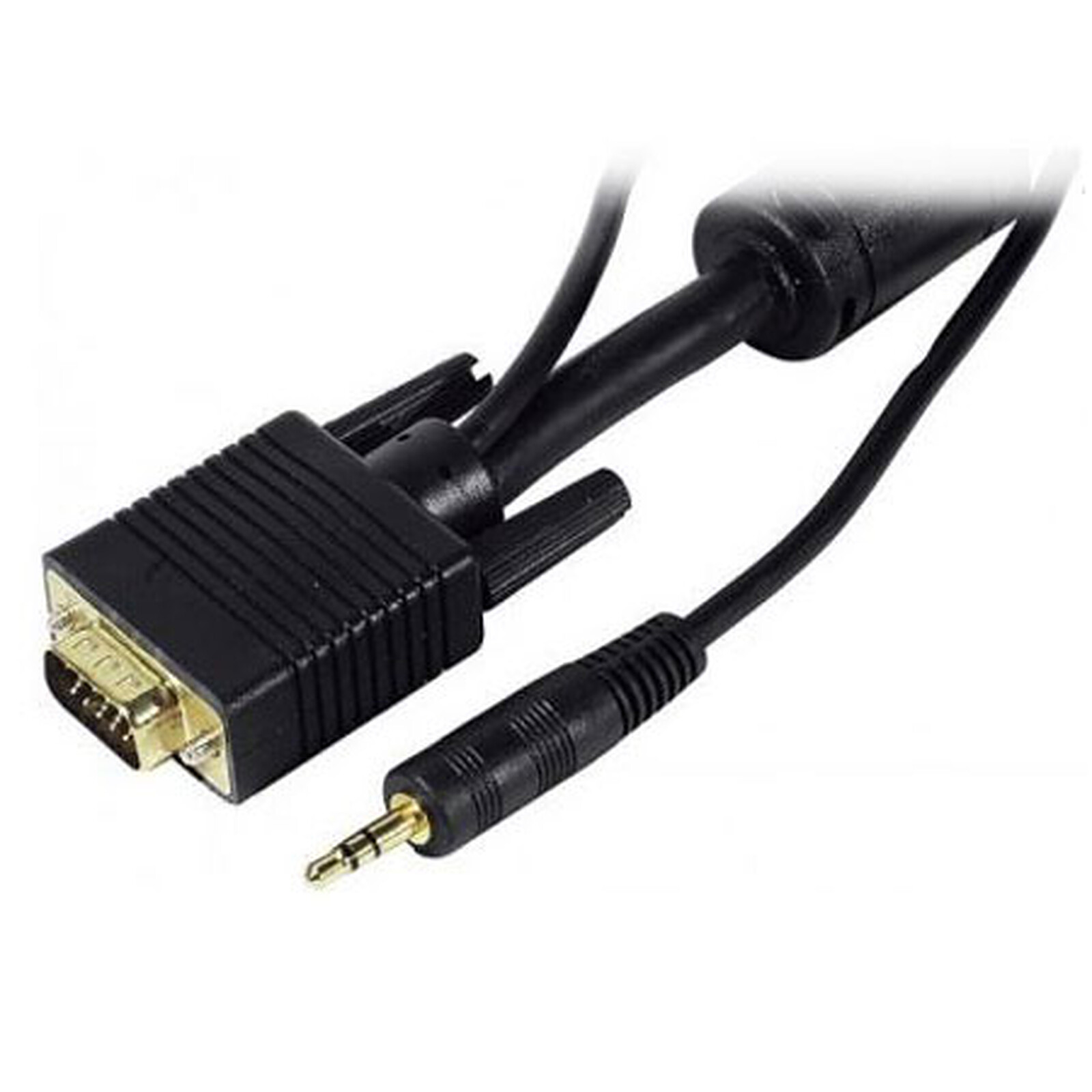 Cable VGA + Jack macho / macho (5 VGA Genérica LDLC