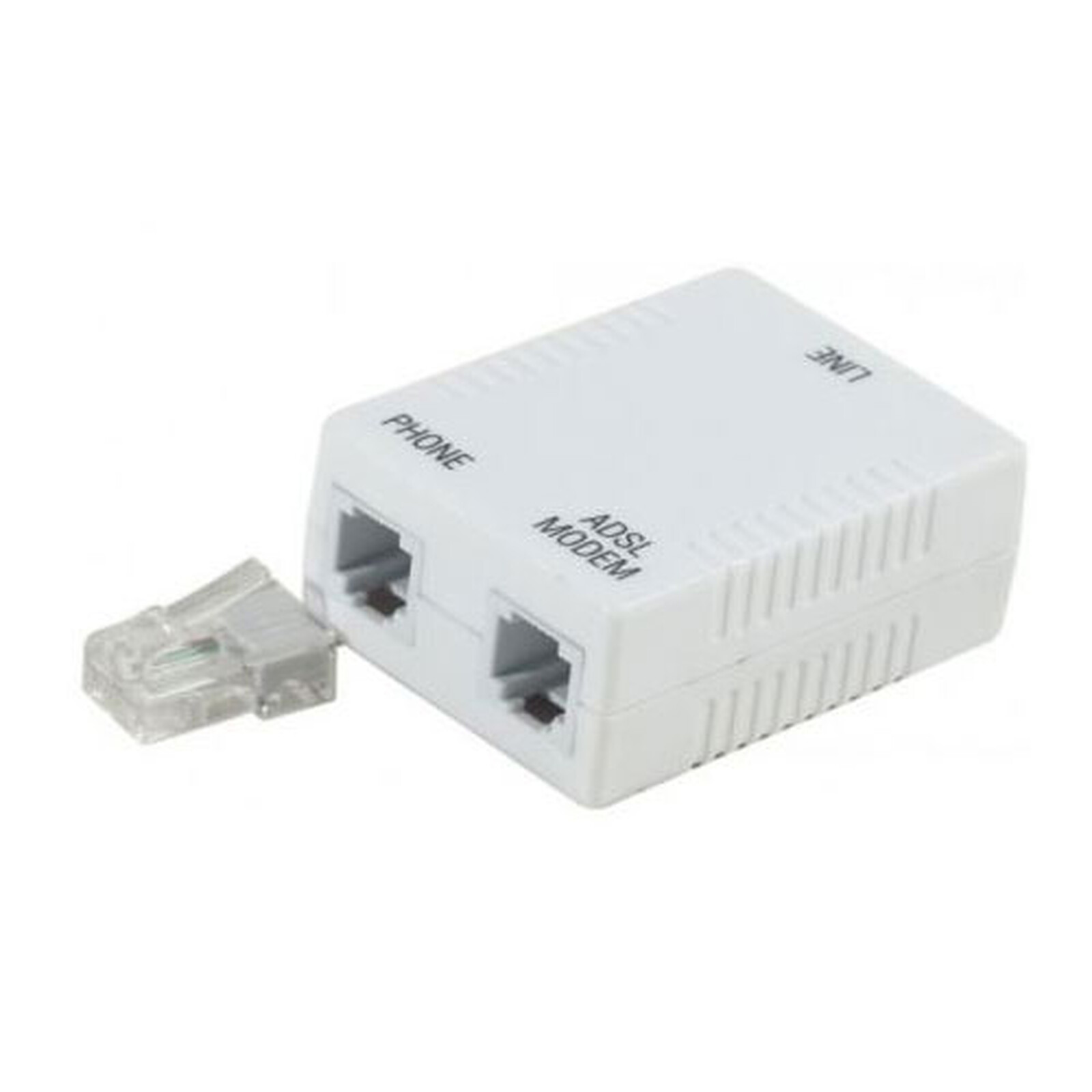 Filtro ADSL Tripolare RJ11 – Presa A Muro Tripla Con Connettore 6/2 Per Linea Telefonica