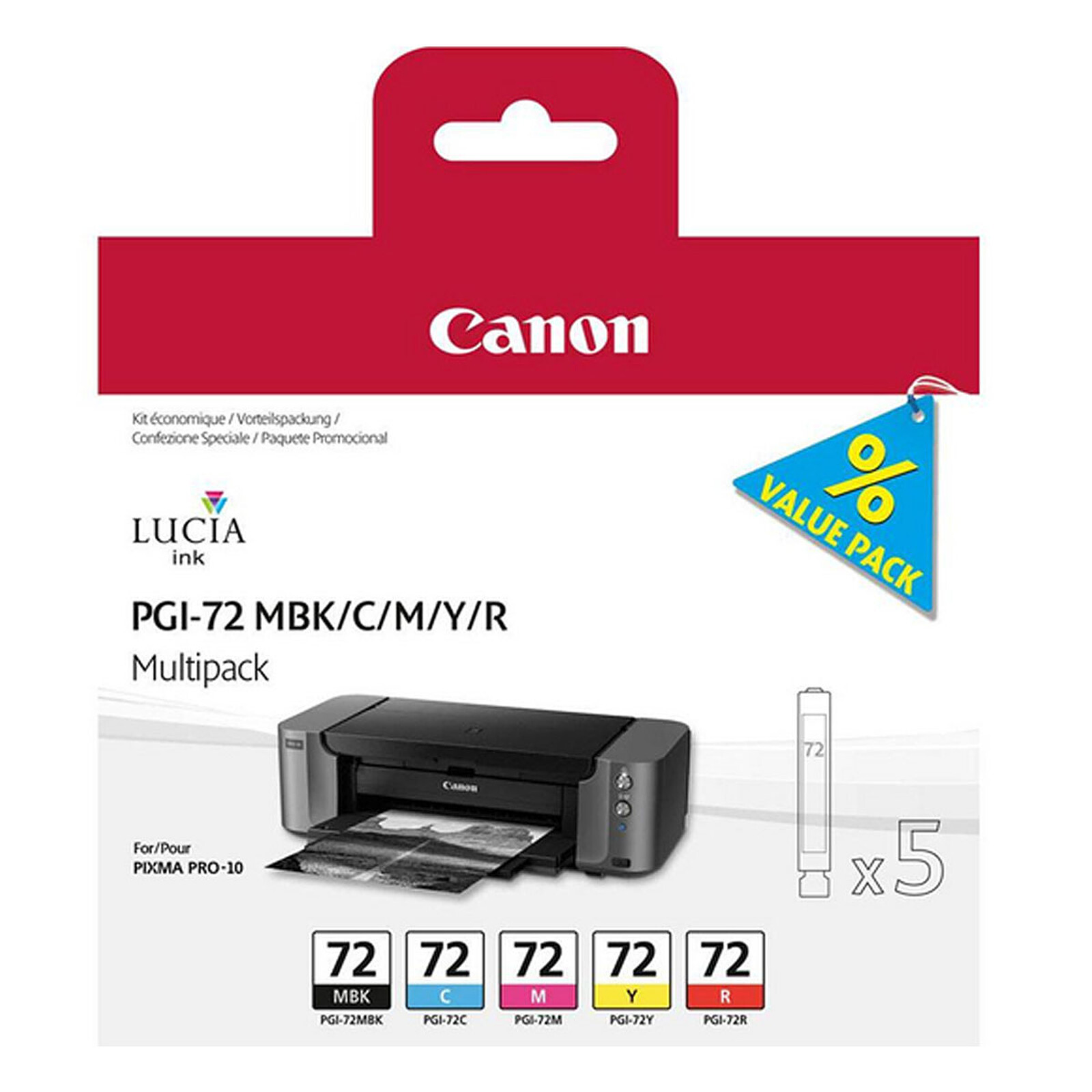 Canon PGI-72 MBK/C/M/Y/R - Cartouche imprimante - LDLC
