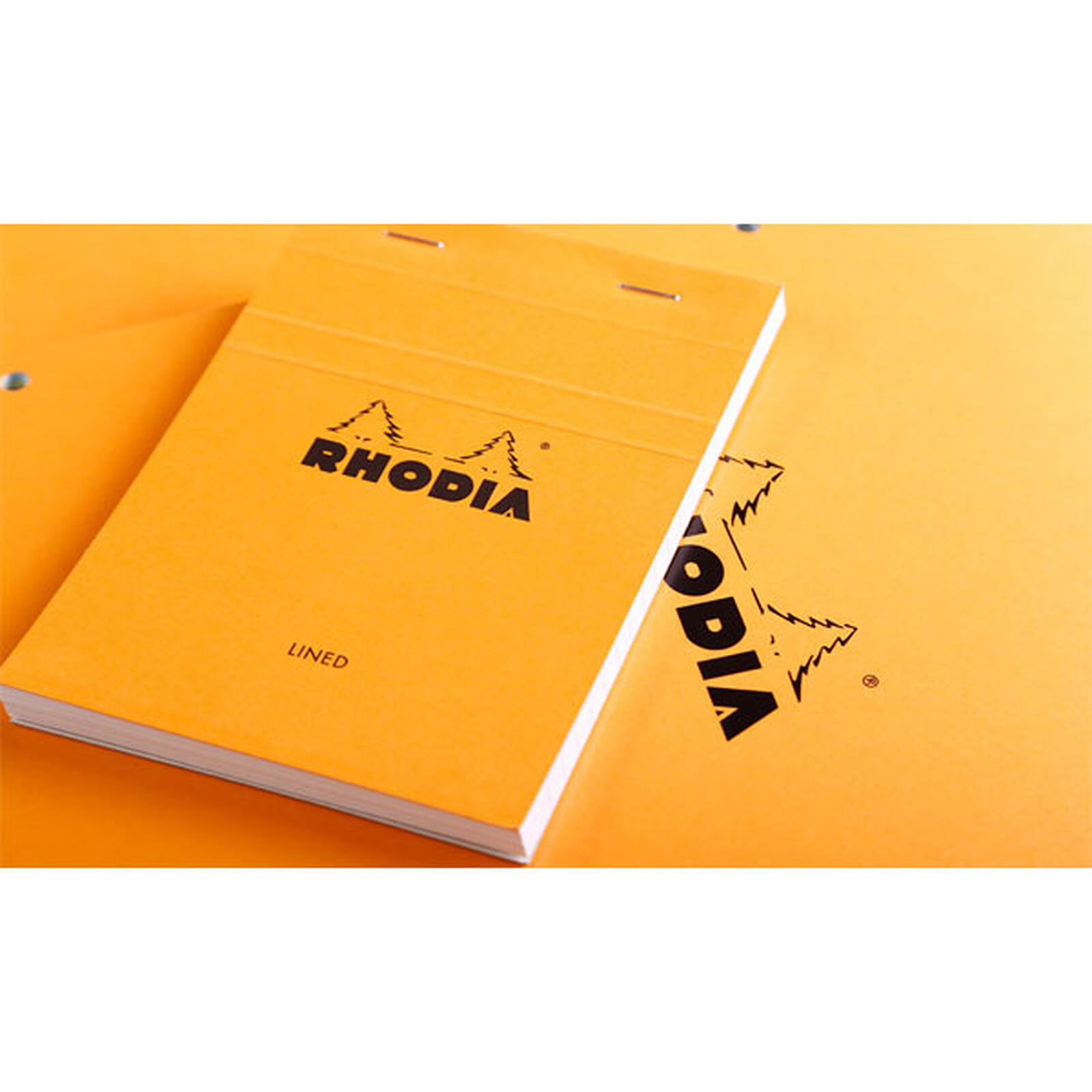 Rhodia Bloc N°16 Orange agrafé en-tête 14.8 x 21 cm quadrillé 5 x 5 160  pages (x10) - Bloc note - LDLC