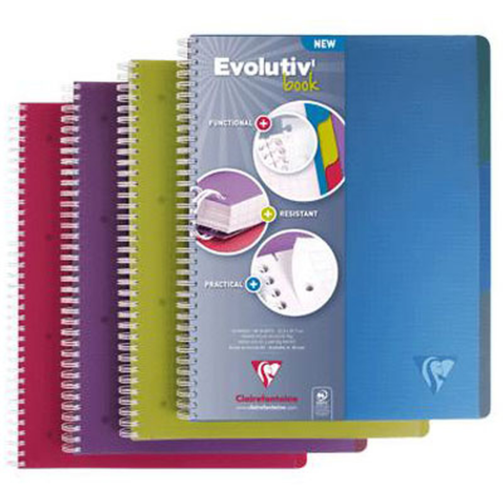 Clairefontaine Cahier Evolutiv'Book Spirale 240 pages 22.5 x 29.7