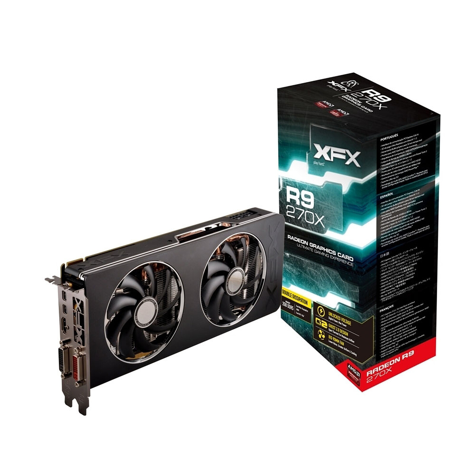 XFX Radeon R9 270X R9-270X-CDFC Double Dissipation Edition - Carte ...