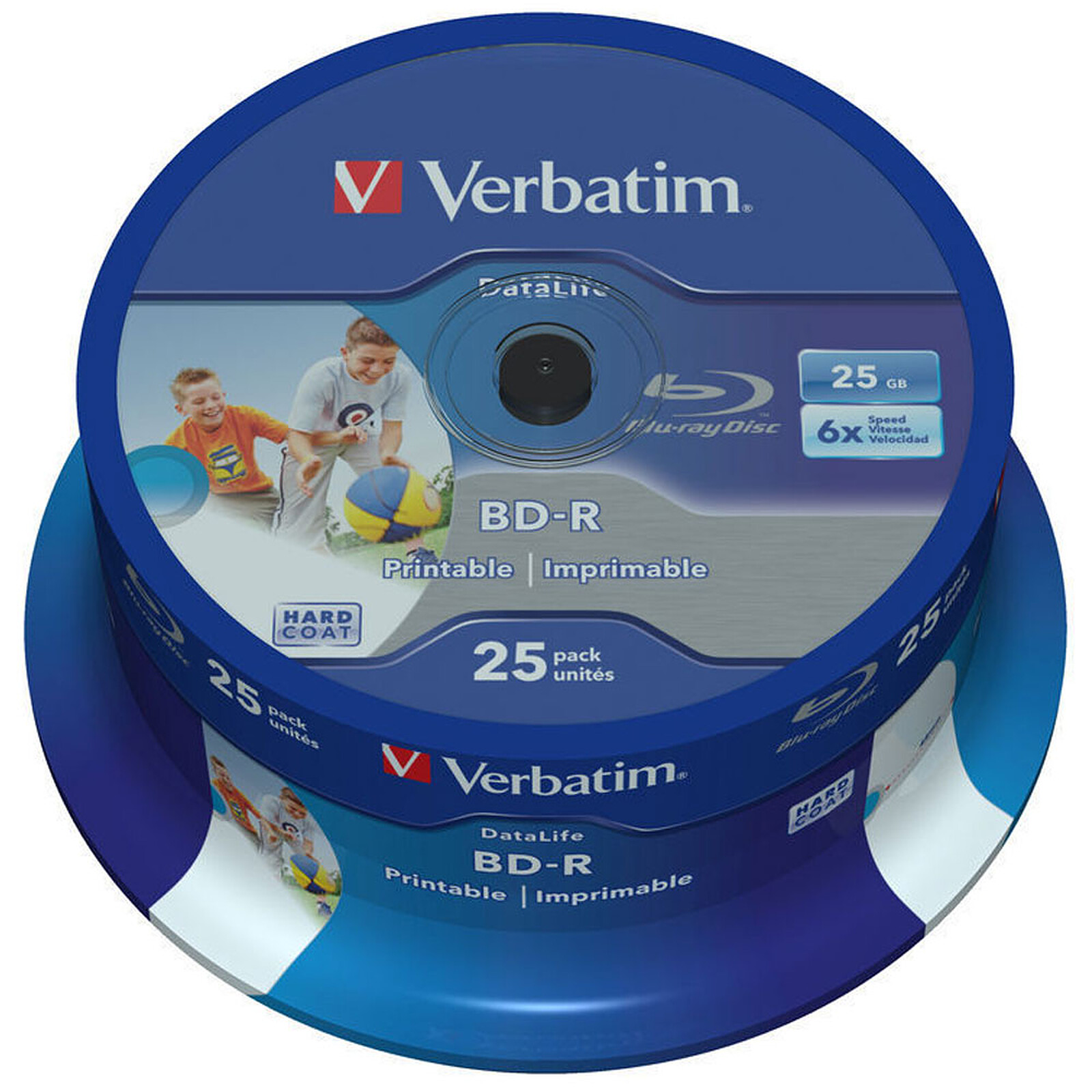 VERBATIM 43812 25Go BD-R Disque Vierge Blu-Ray - disques Vierges Blu-Ray  (BD-R, 25 Go, 405 nm, Fuseau, 50 pièce(s)) : : Informatique