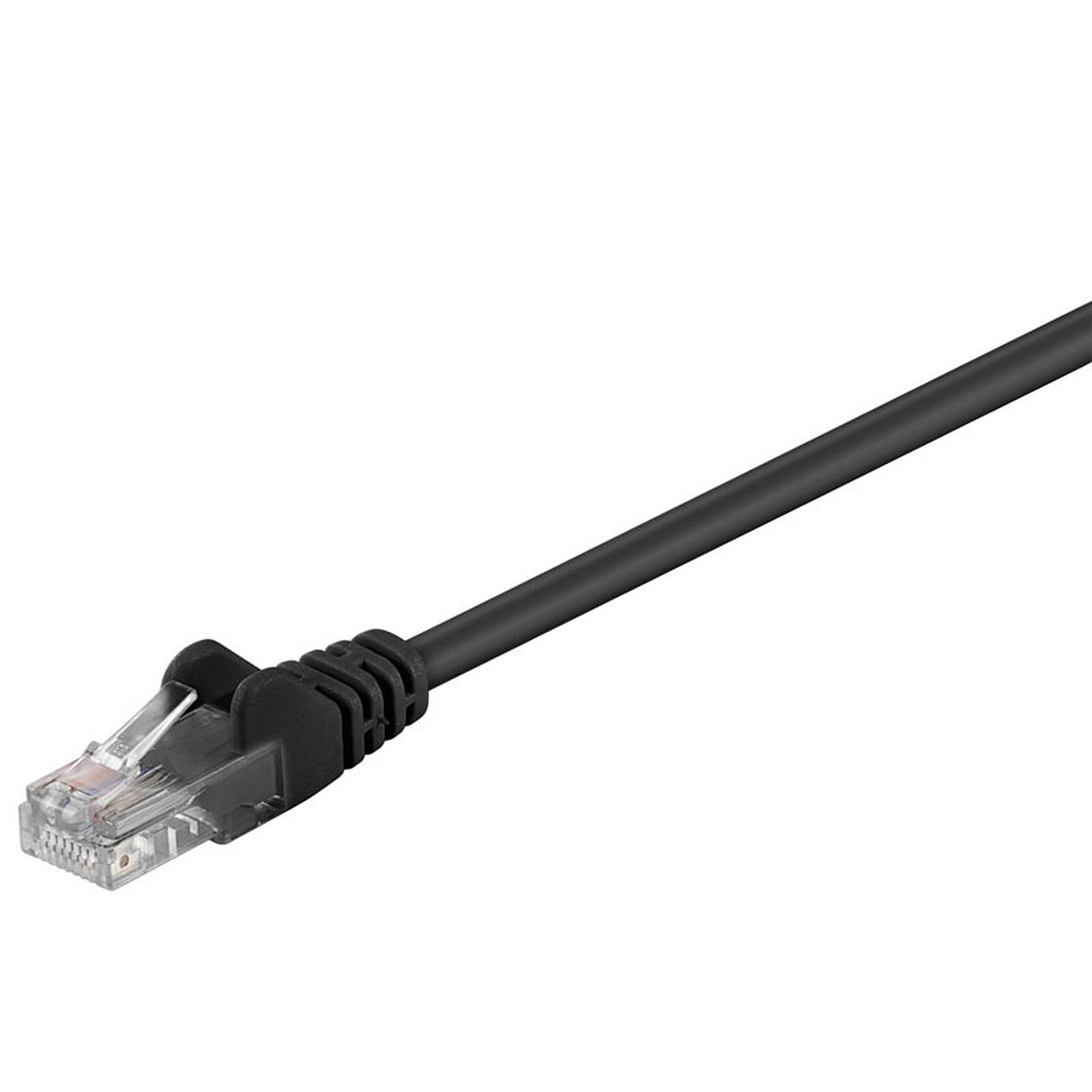 Câble ethernet RJ45 CAT7 S/FTP - Noir - 20 cm - Textorm - Cable