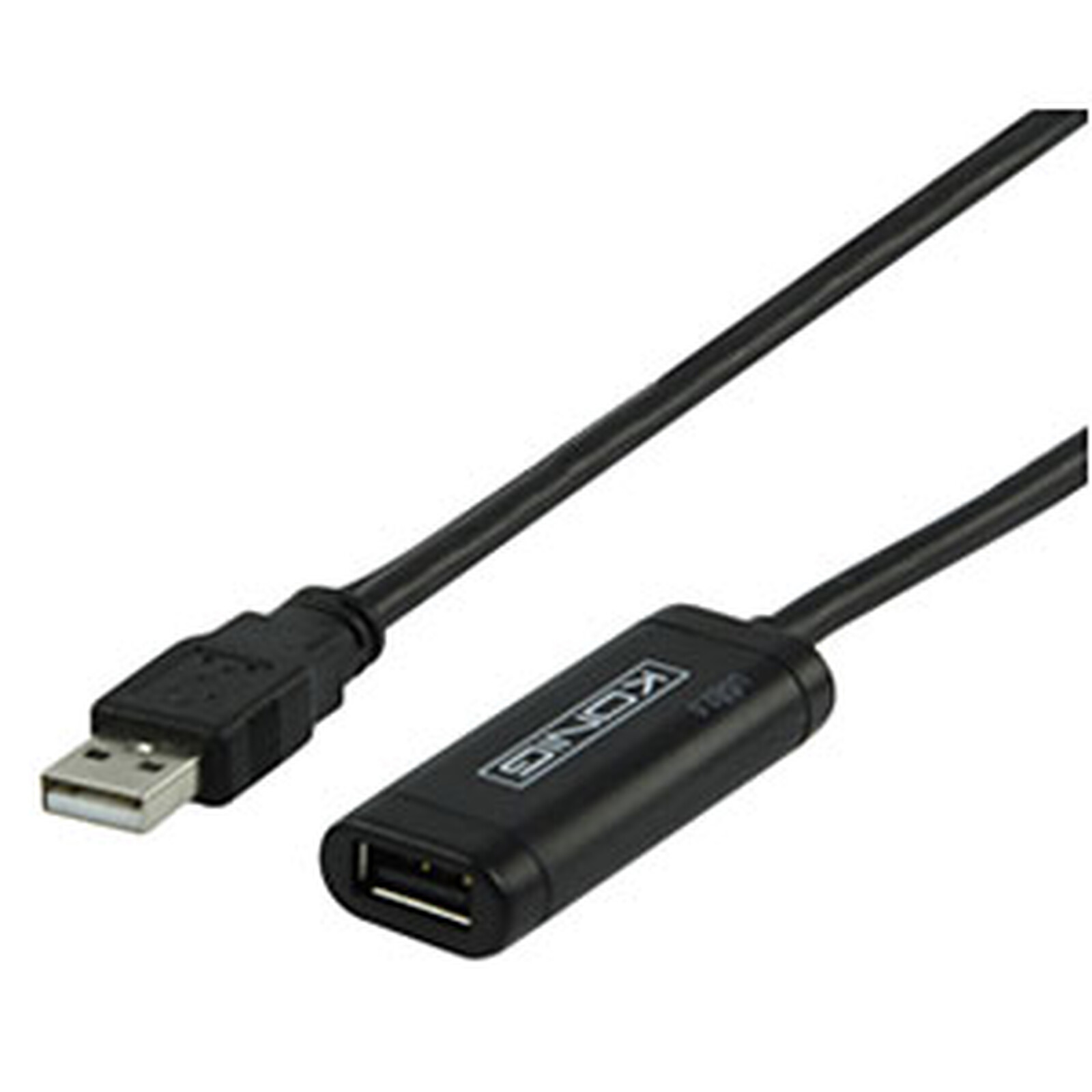 Rallonge USB 5 m, 10 m, 15 m, 20 m, USB 2.0 répéteur actif mâle A vers  femelle A avec amplificateur de signal (10m) : : Informatique