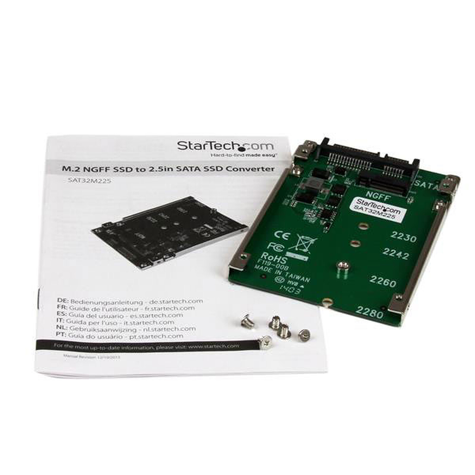 Adaptateur 2x SSD M.2 à SATA 2,5' - RAID - Convertisseurs et adaptateurs  pour disques durs