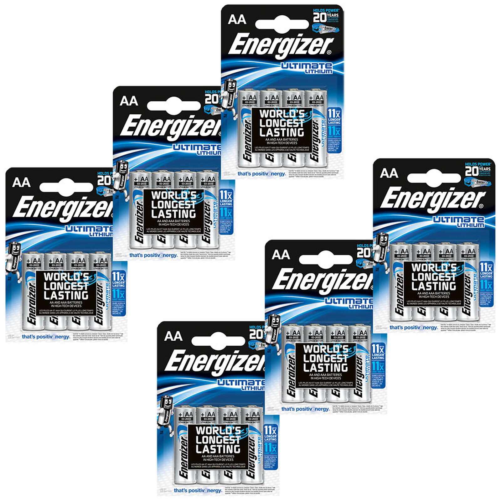 Energizer Ultimate Lithium AA (set of 24) - Battery & charger - LDLC