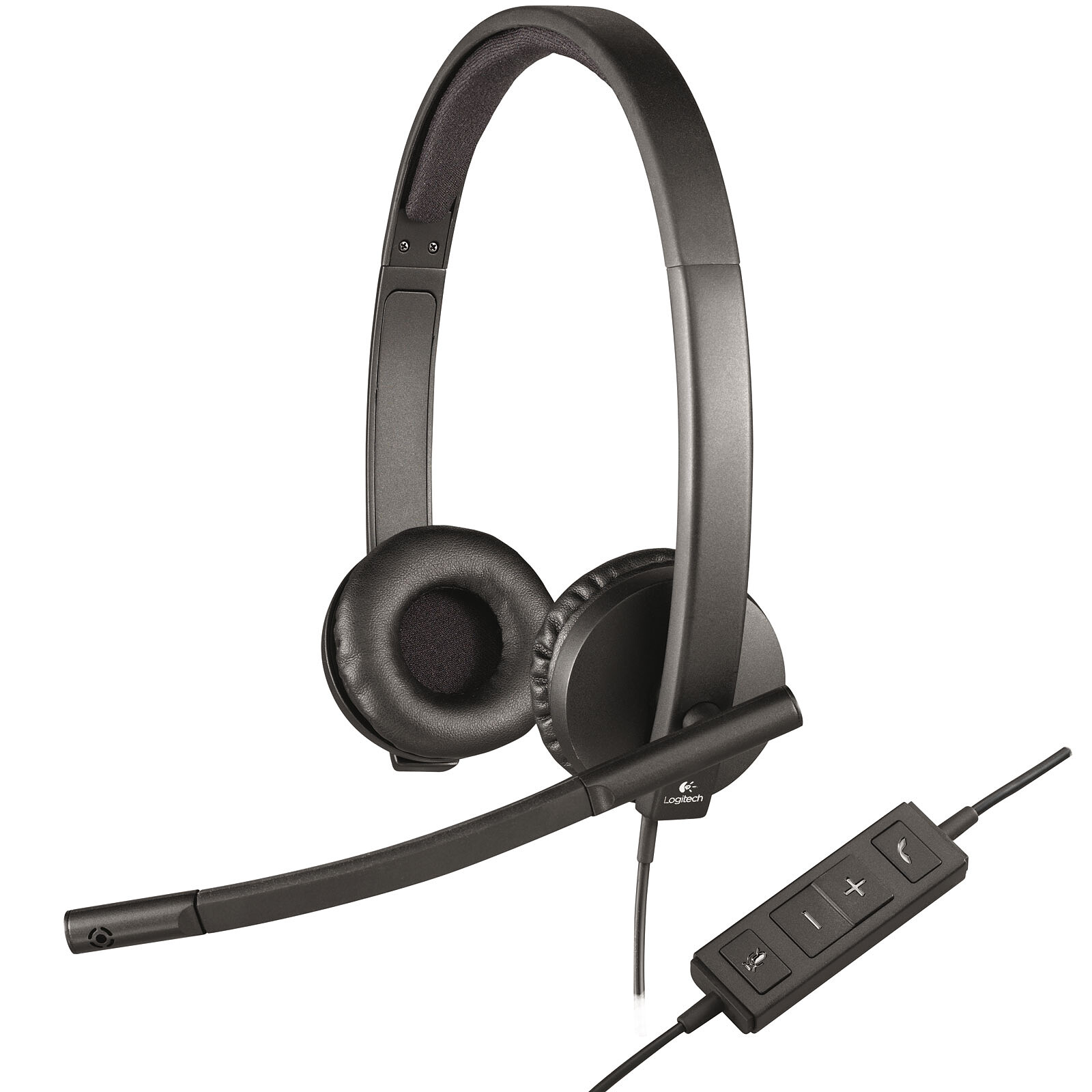 Auriculares  Logitech Headset H540, De diadema, Con cable, USB, Control  volumen, Negro