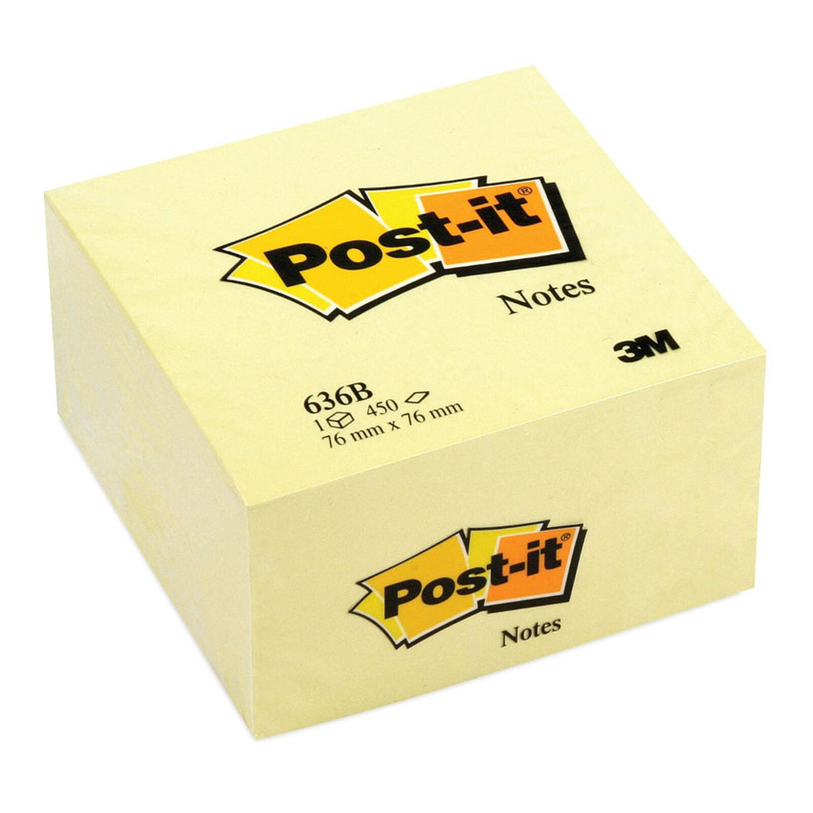 Post-it - 6 Blocs notes - rose néon - 76 x 76 mm