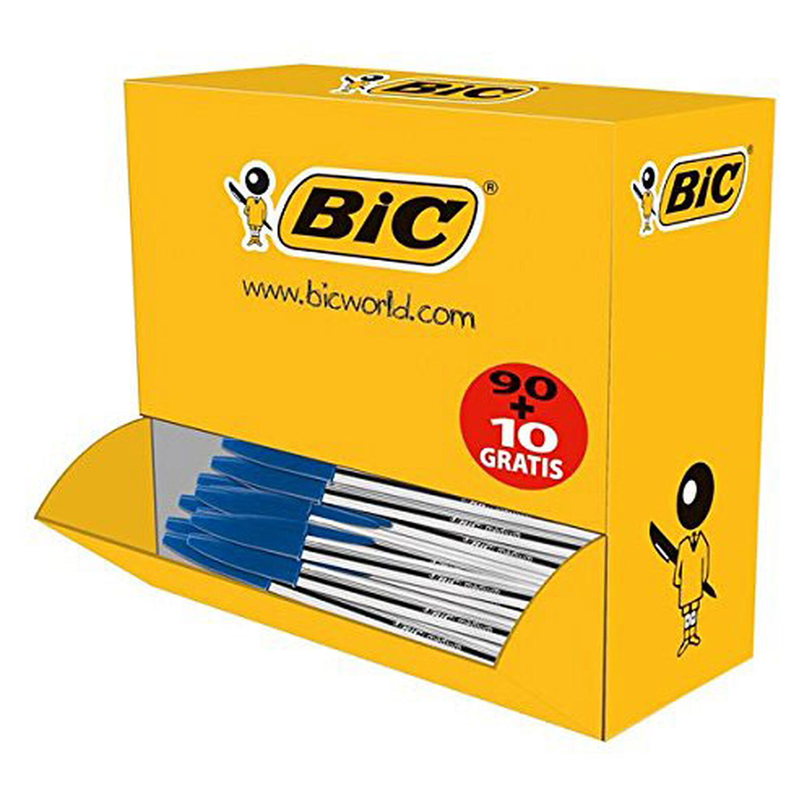 BIC Pack de 5 Feutres effaçable a sec pointe ogive moyenne Bleu - Stylo &  feutre - LDLC