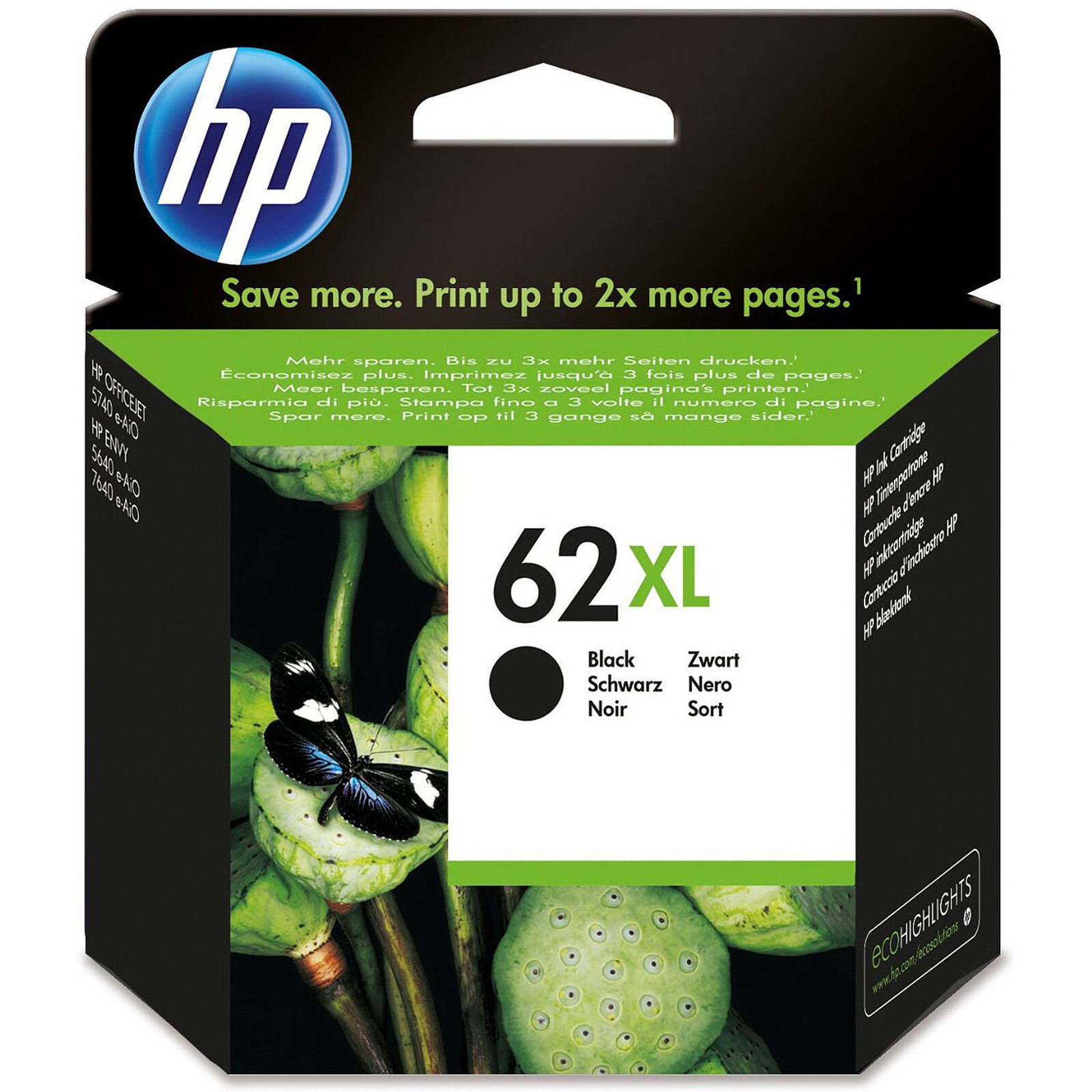 HP 62XL (C2P05AE) - Noir - Cartouche imprimante - LDLC