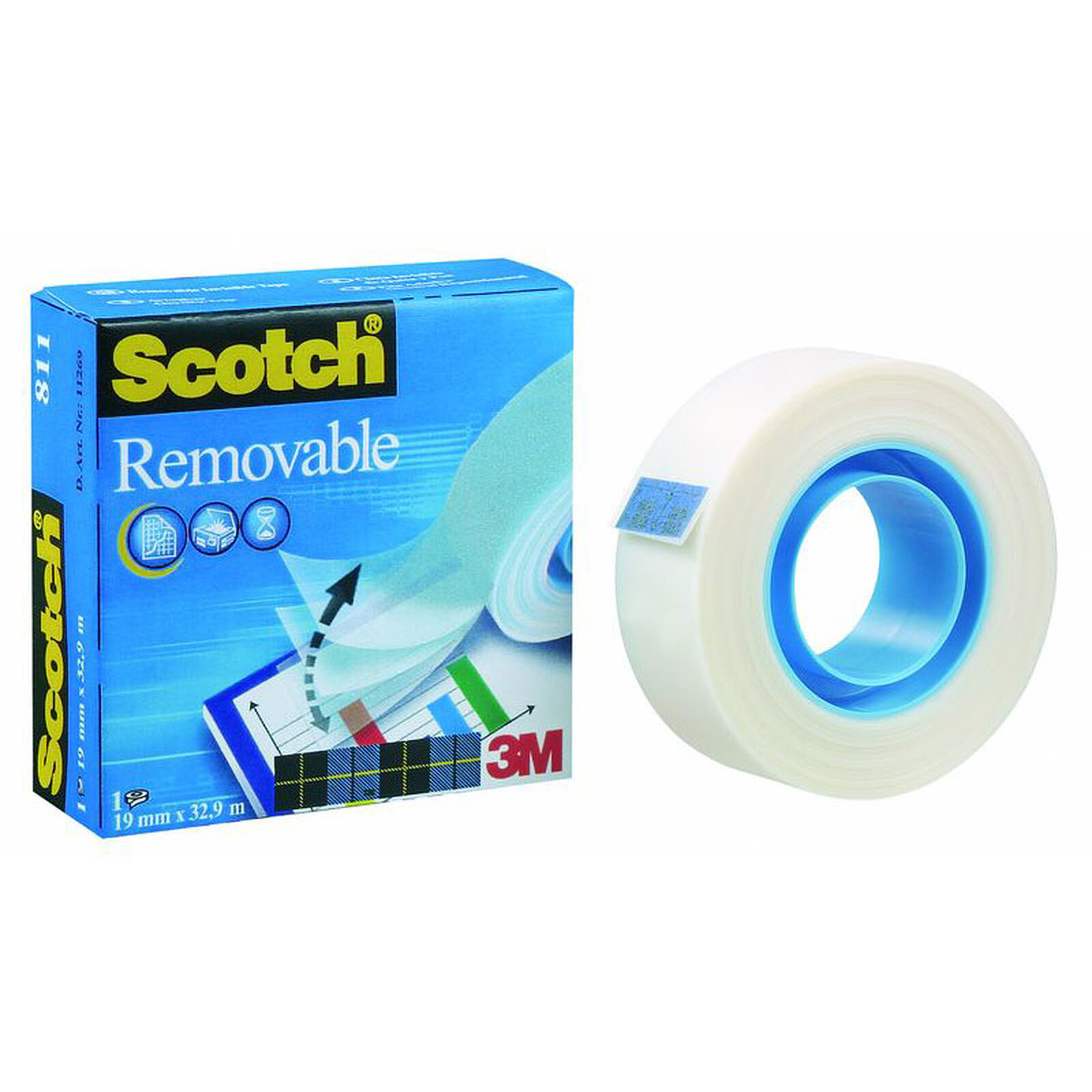 Scotch rouleau de ruban adhésif 50 mm x 66 m Transparent - Ruban adhésif &  colle - LDLC