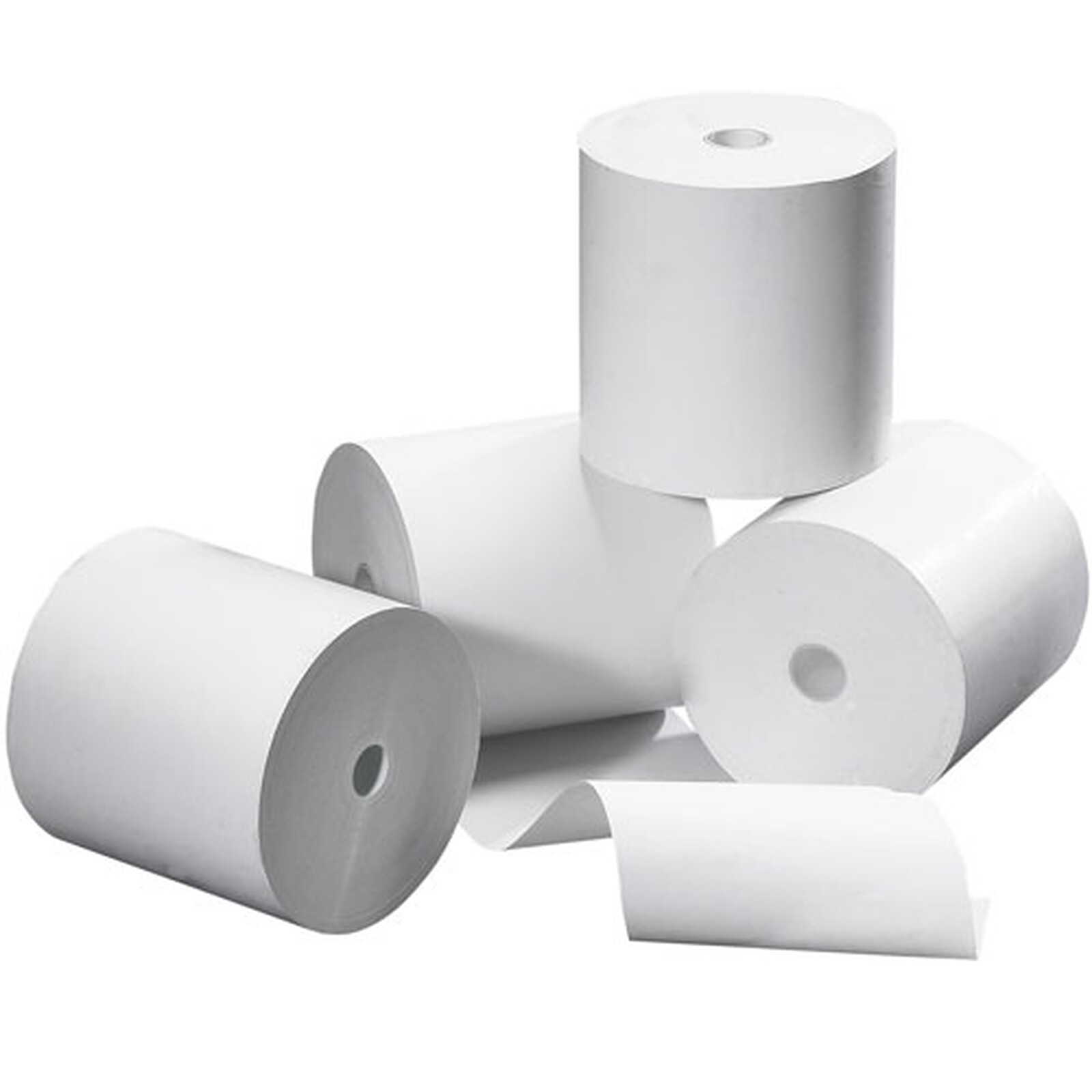 50 Bobine Papier Thermique SANS BISPHÉNOL 80 x 80 x 12 mm SANS
