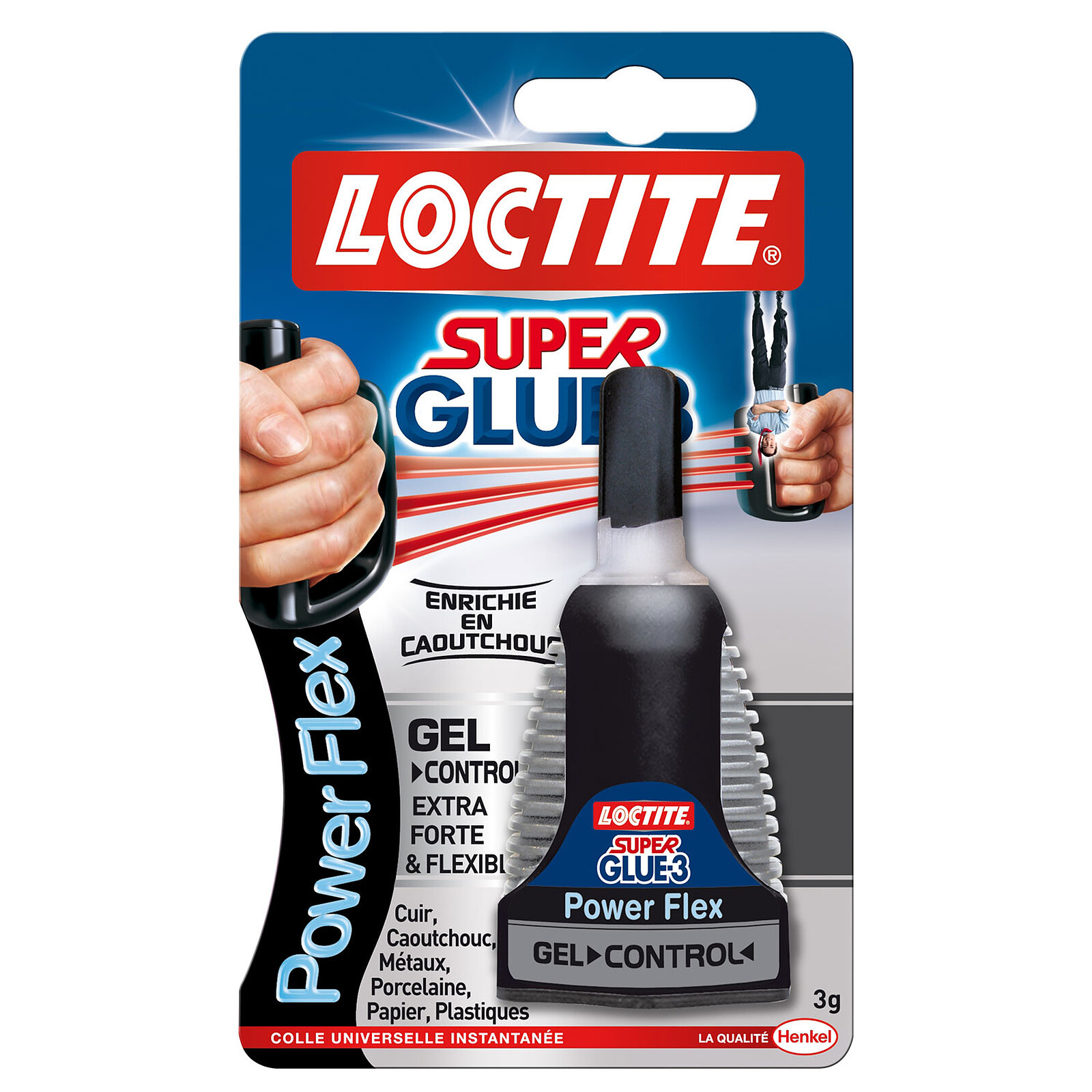 Loctite - Loctite Super Glue-3 Power Flex Gel extra-forte et flexible 2 X 3  g - Colle & adhésif - Rue du Commerce