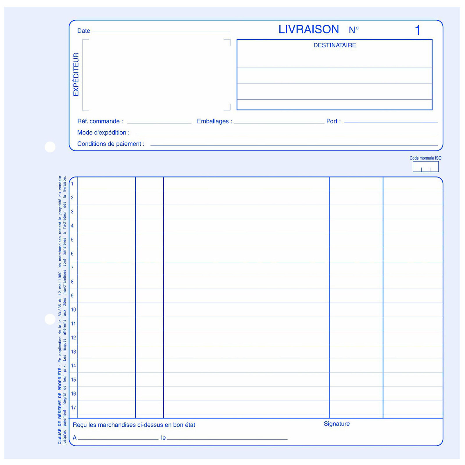 ELVE Carnet position de compte 210 x 190 mm 80 Pages - Registre - LDLC