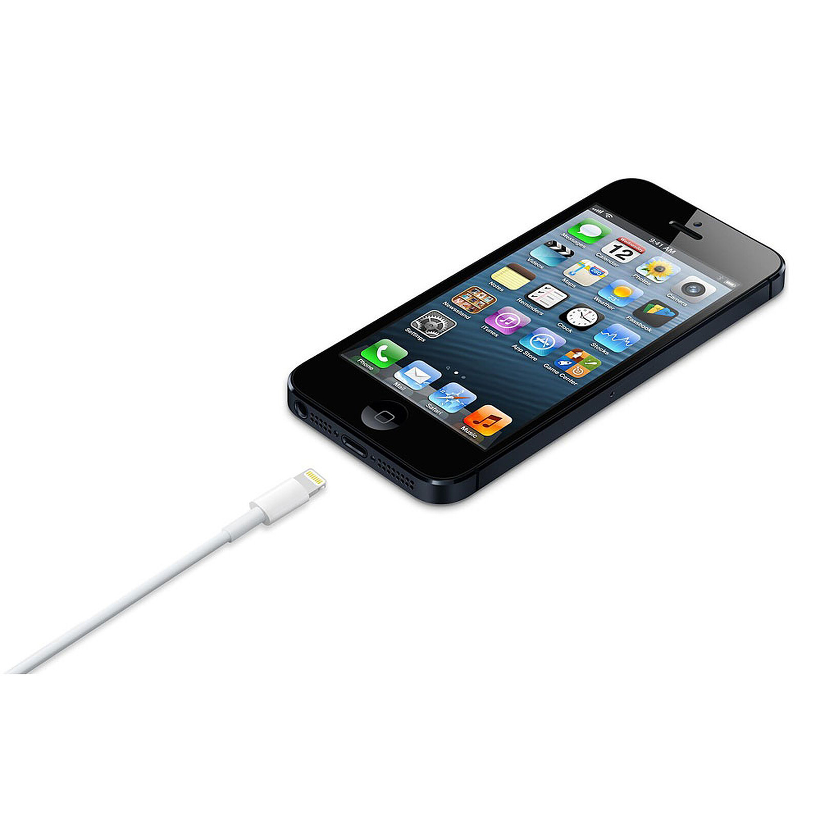 Connecteur de charge Lightning iPhone SE Noir ou Blanc avec Prise