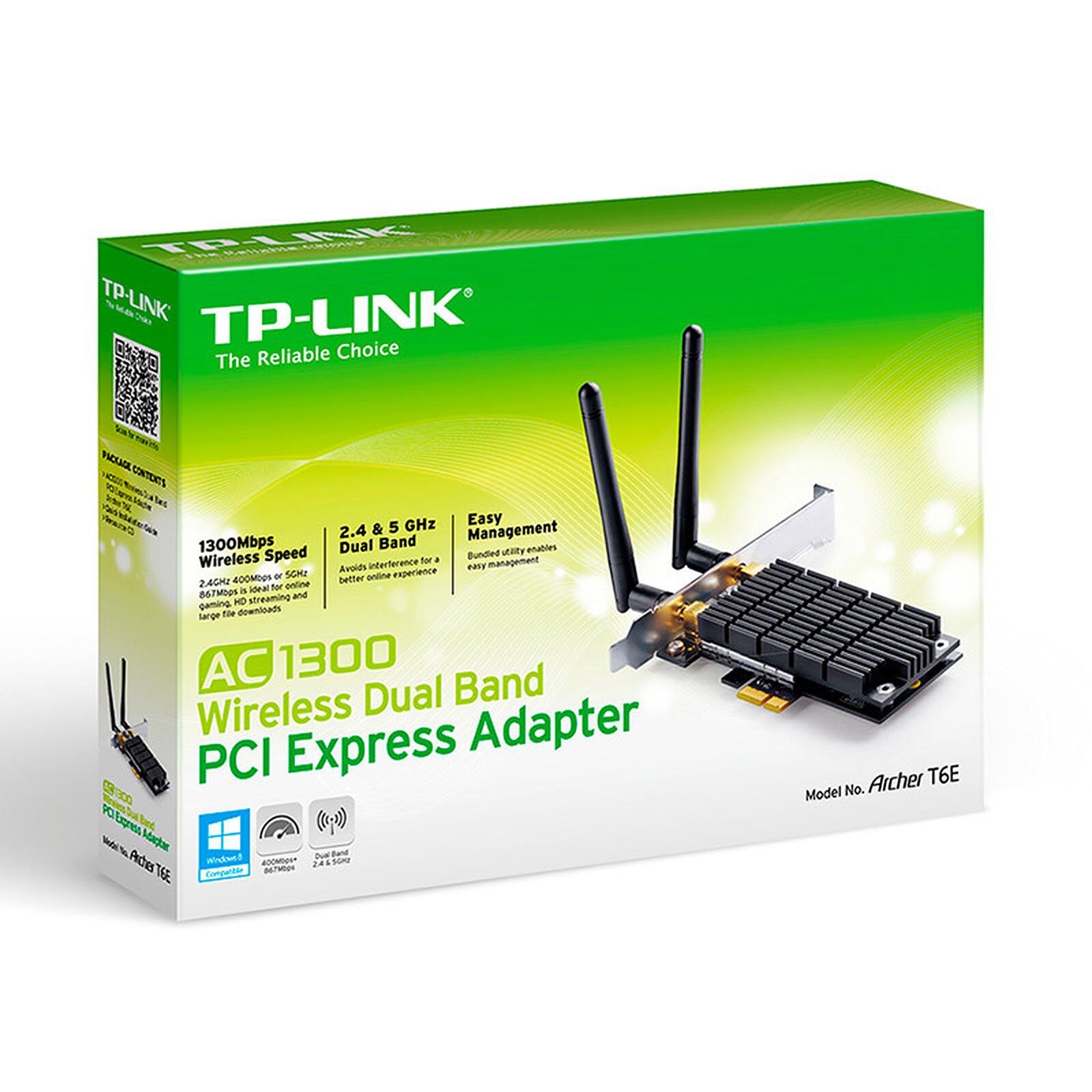 Carte ethernet TP-LINK Carte WiFi PCI Express WiFi
