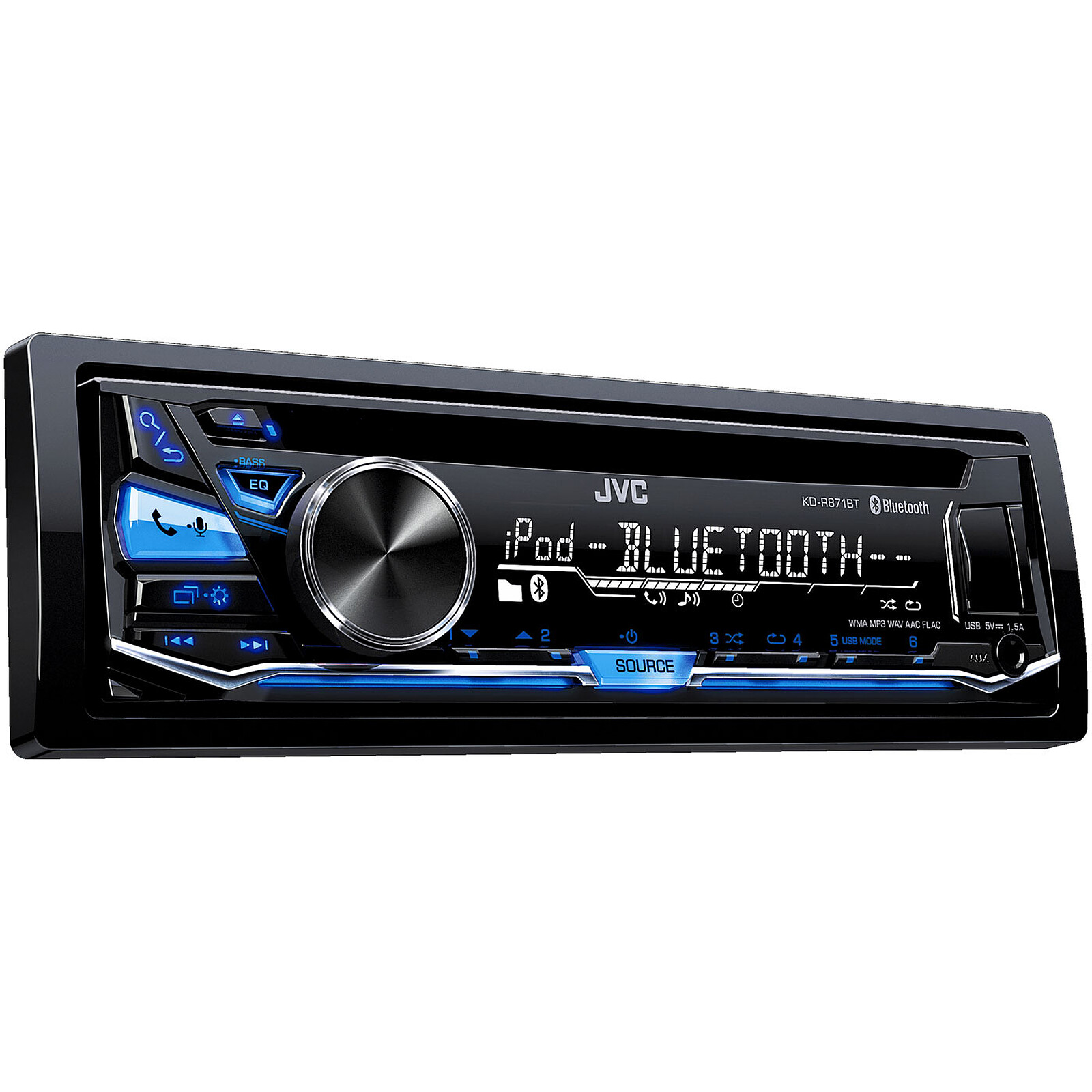 KD-DB902BT Autoradio-CD/USB 1DIN, Bluetooth et Radio numérique