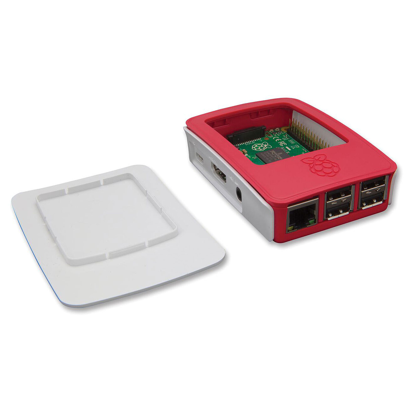 Boitier pour Raspberry Pi 4 Model B avec bouton d'alimentation (Noir) - Boîtier  Raspberry Pi - Garantie 3 ans LDLC