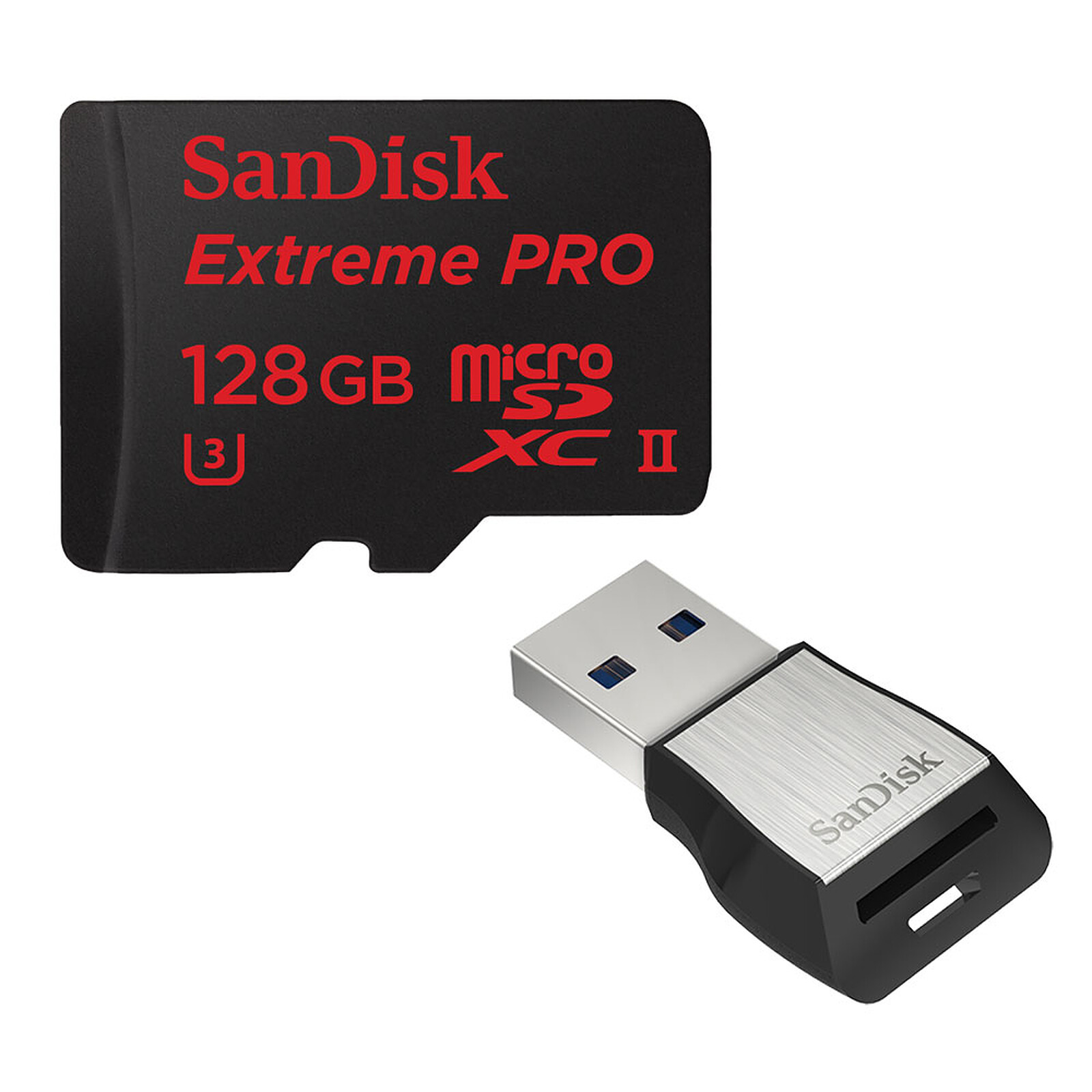 SanDisk Micro SDXC Extreme Pro UHS-II 128 Go - Carte mémoire - Garantie 3  ans LDLC